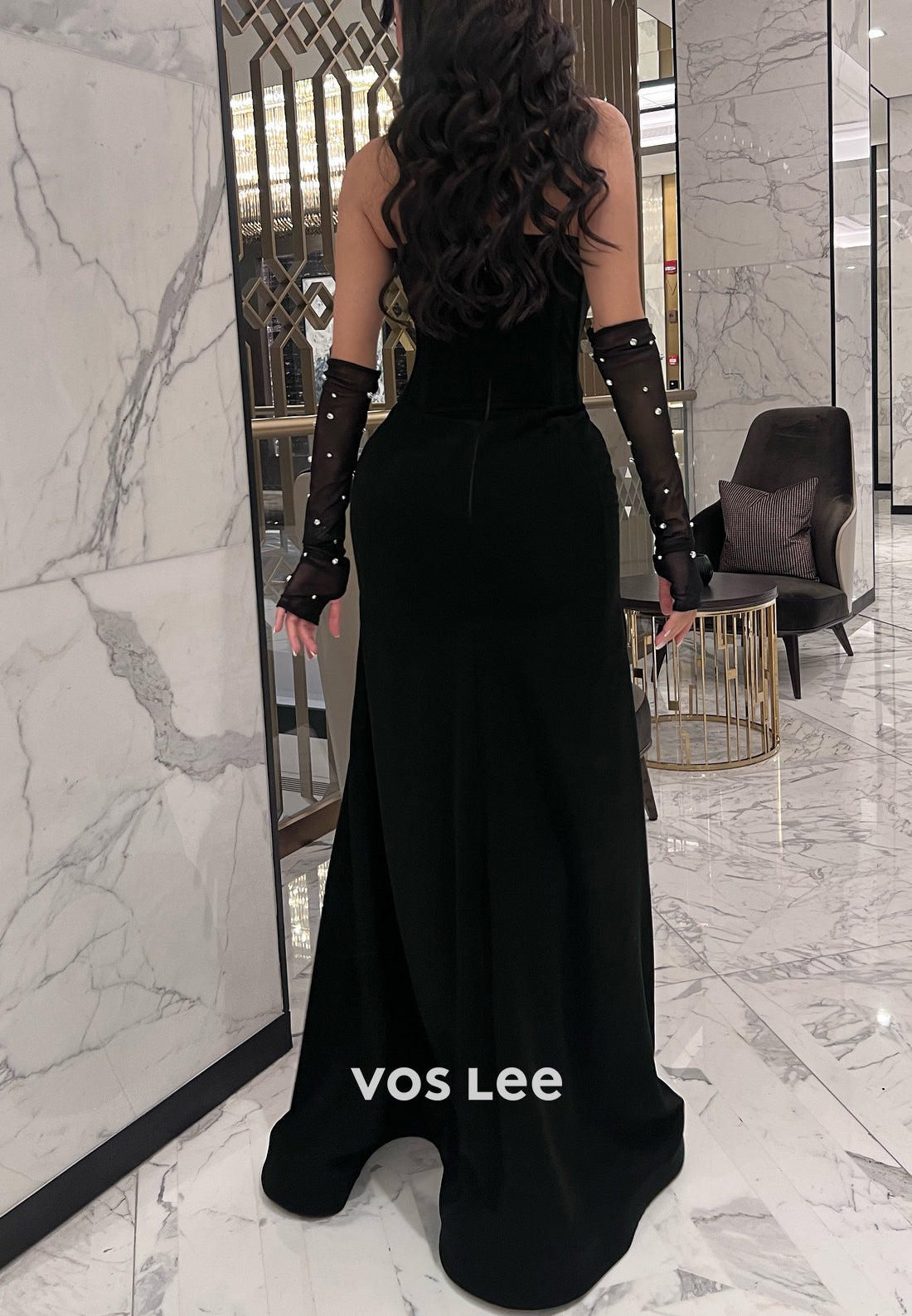 Strapless Sweetheart Rhinestone Embellished Floor-Length Mermaid Evening Dresses