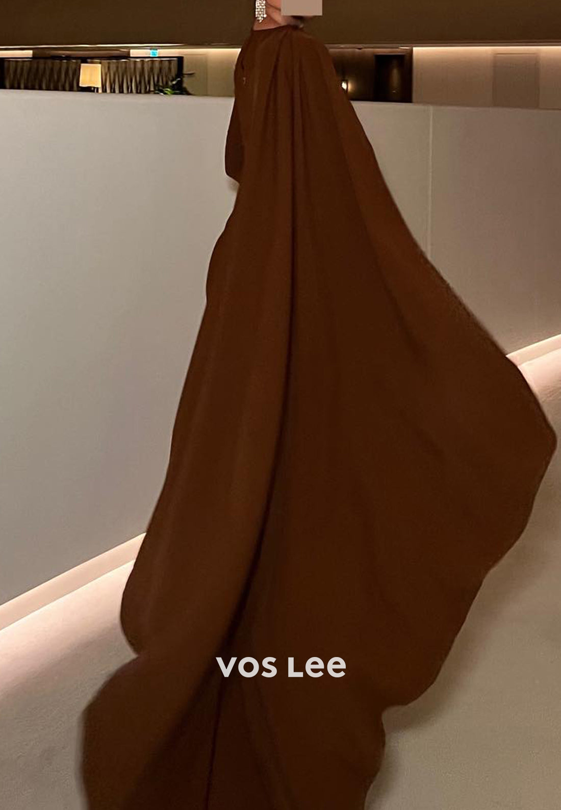 Sexy and Sleek Long Sleeve Scoop Floor-Length Mermaid Evening Dresses