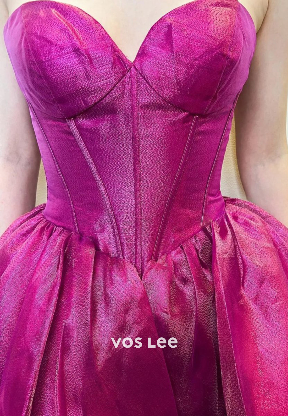 A-Line Strapless Sweetheart Pleated Homecoming Dresses