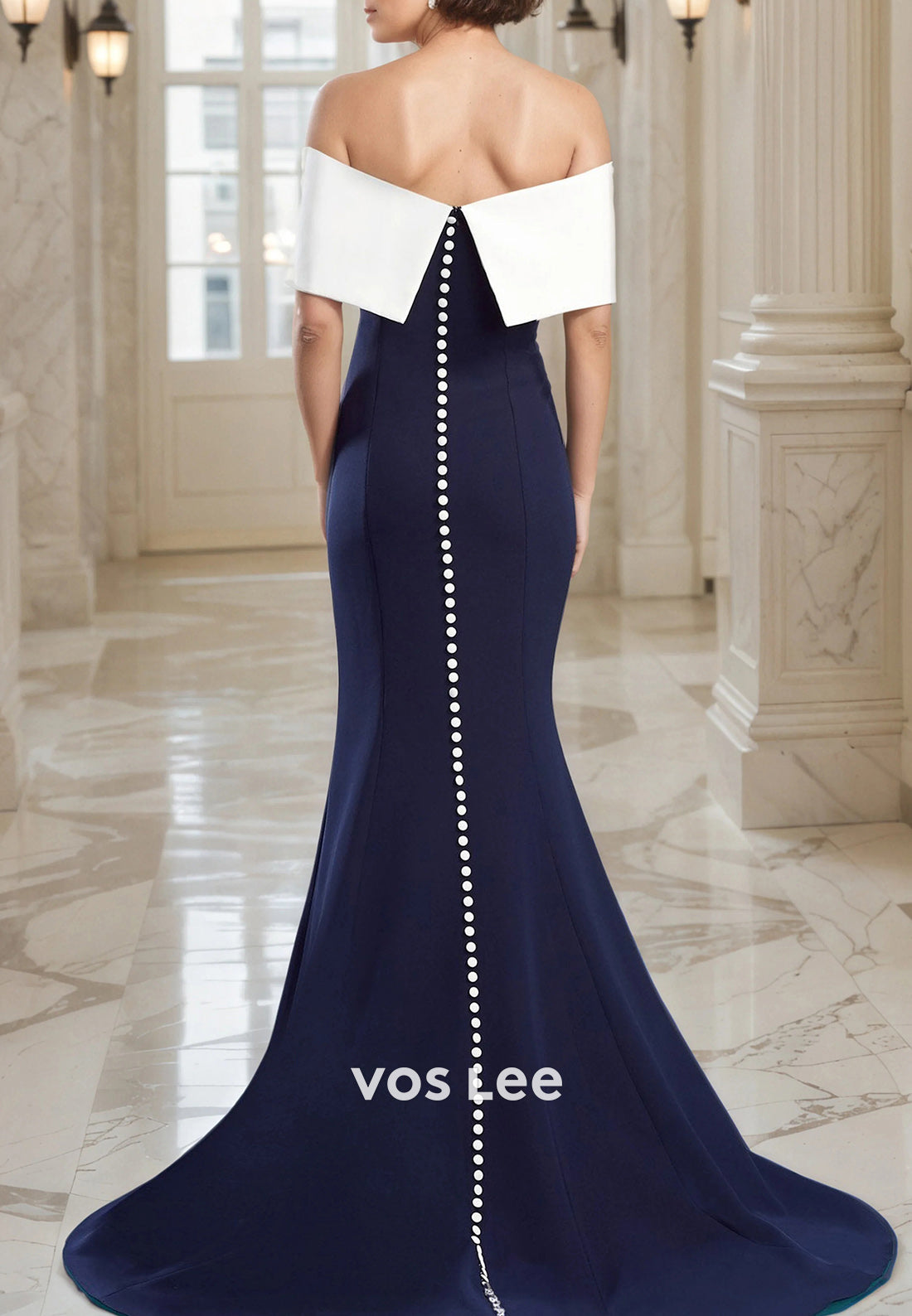 Simple & Casual Off the Shoulder Ruched Mermaid Mother of Bride Dresses with Sweep Train