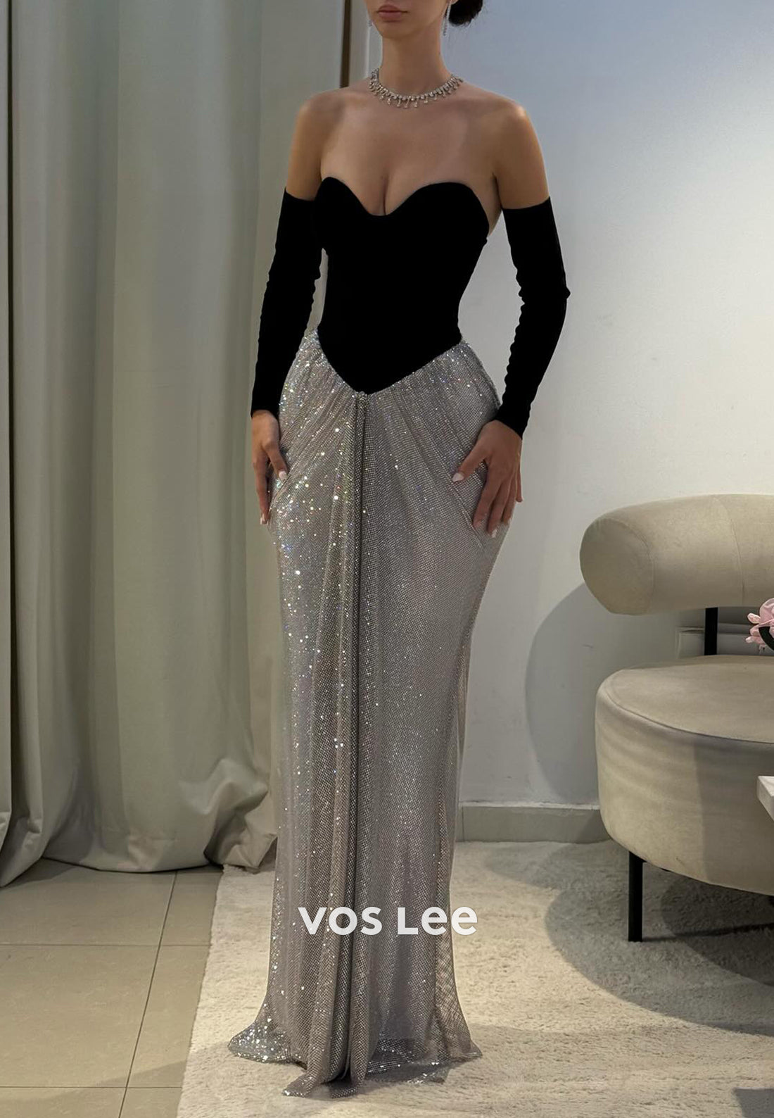 Strapless Sweetheart Pleated Floor-Length Mermaid Prom Dresses