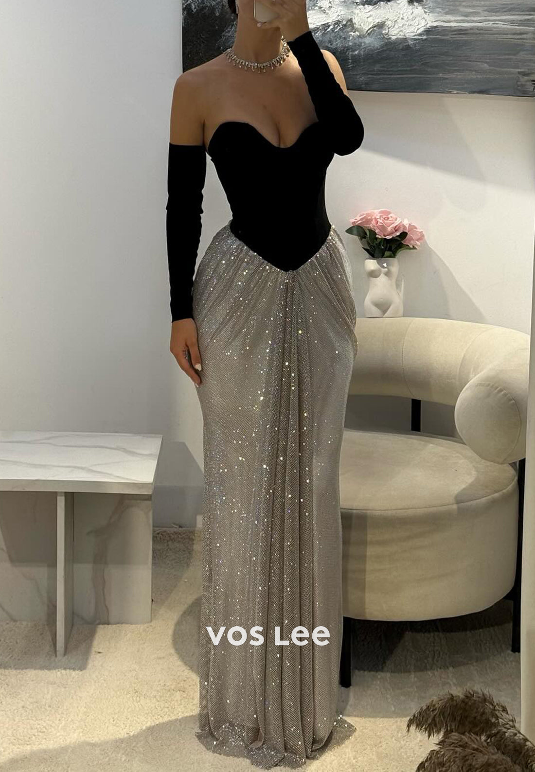 Strapless Sweetheart Pleated Floor-Length Mermaid Prom Dresses
