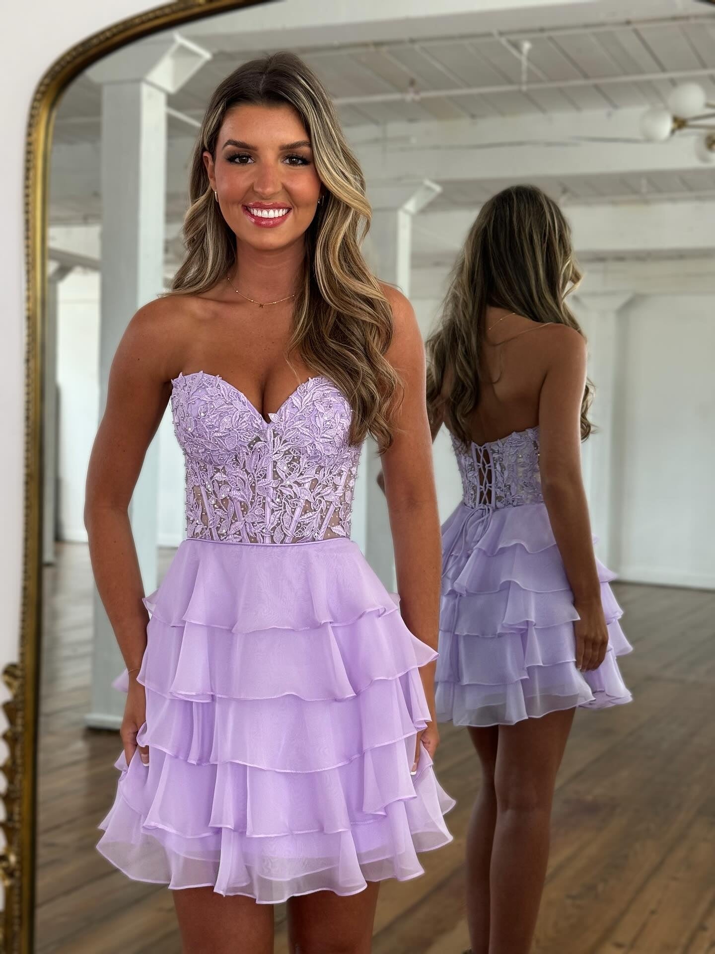 Stylish A Line Sweetheart Hot Pink Short Homecoming Dress with Appliques