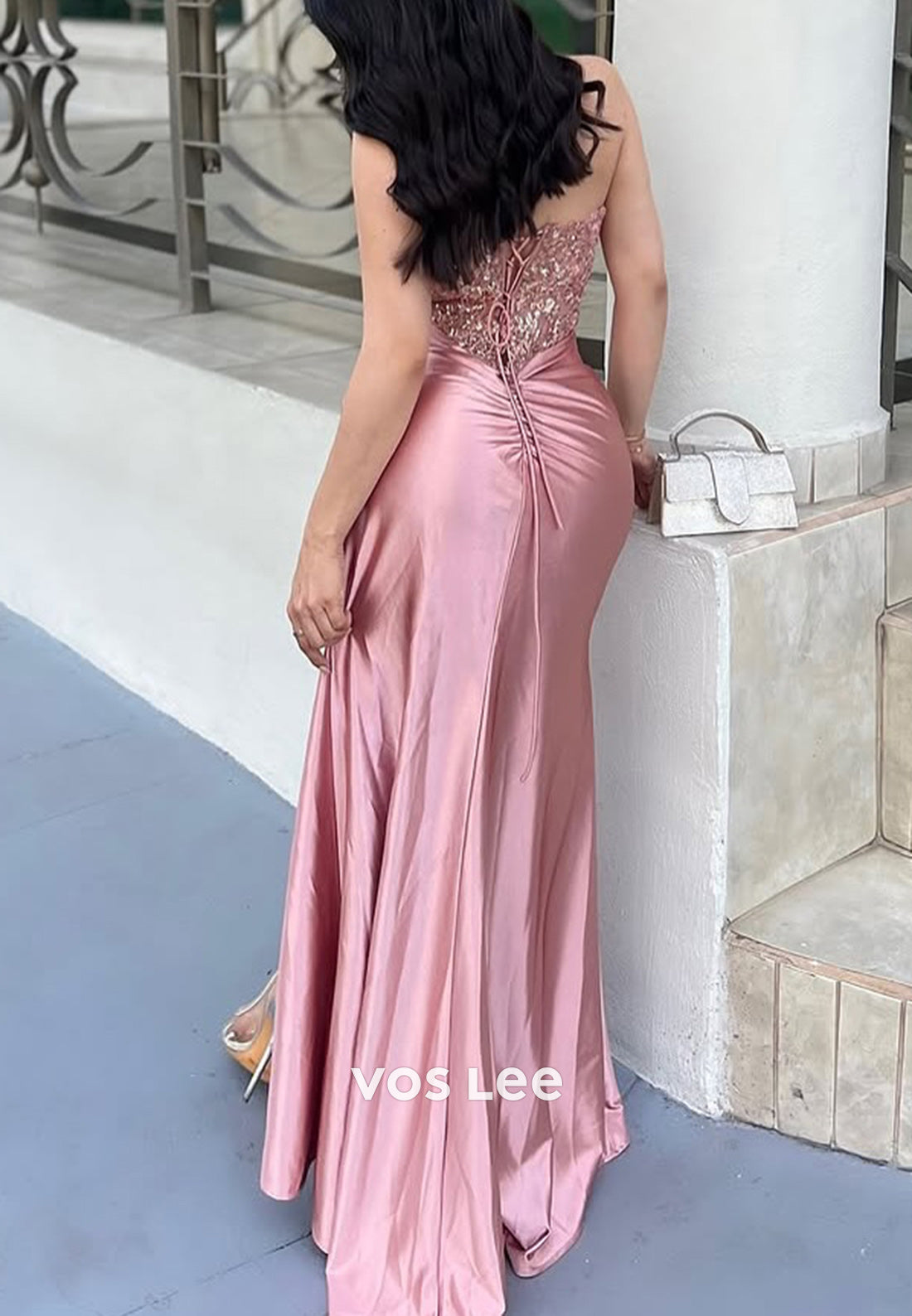 Sexy and Sleek Sweetheart Pleated Sheath Evening Dresses with Side Split