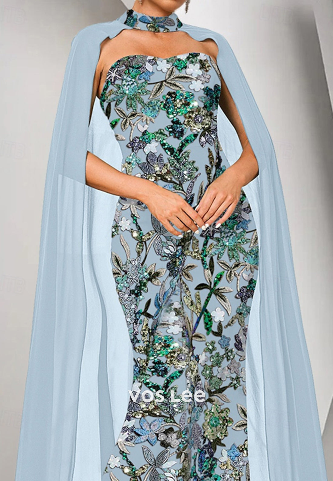 Sweetheart Appliques Embellished Pleated Mermaid Mother of Bride Dresses with Sweep Train