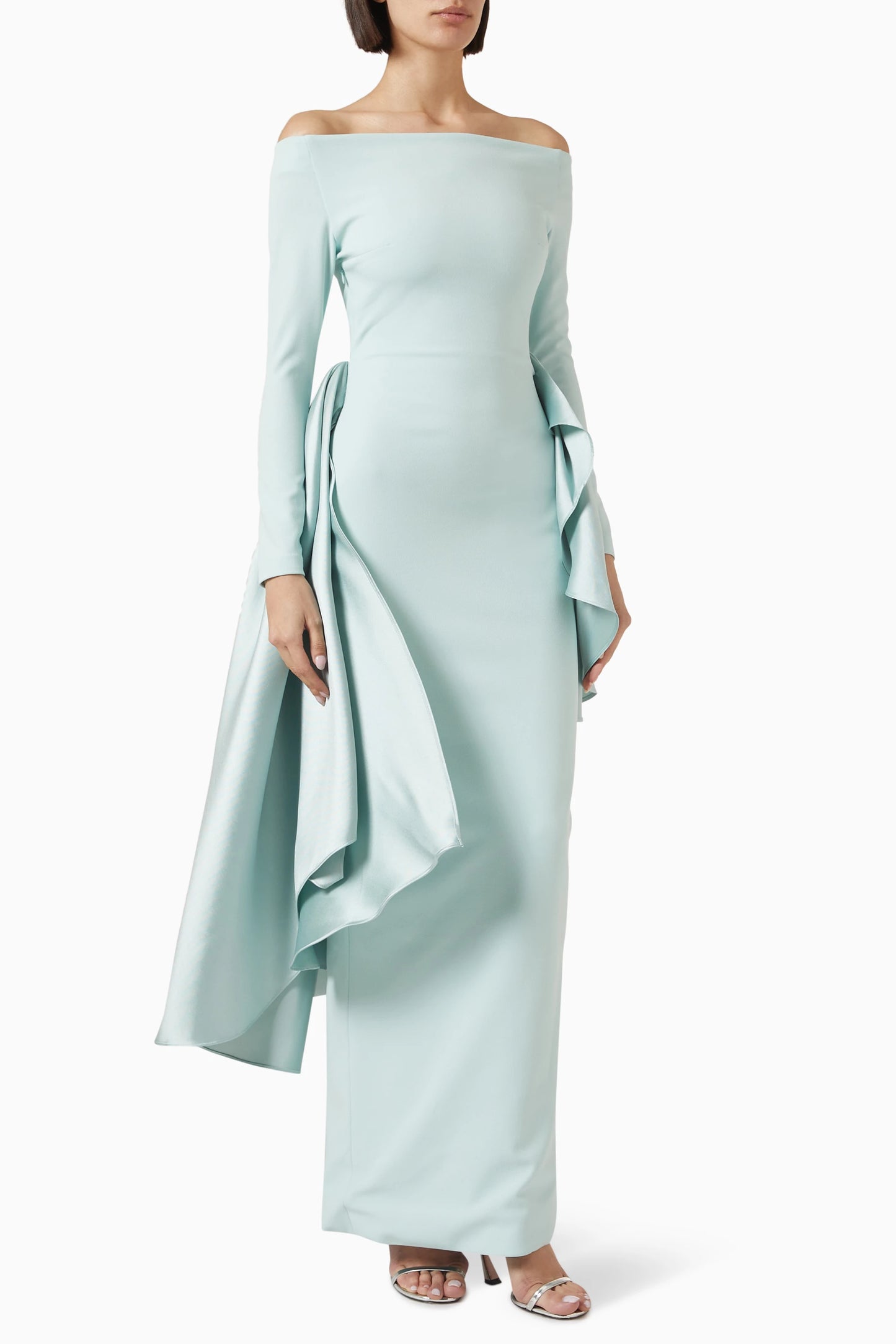Long Sleeve Off the Shoulder Mermaid Mother of Bride Dresses