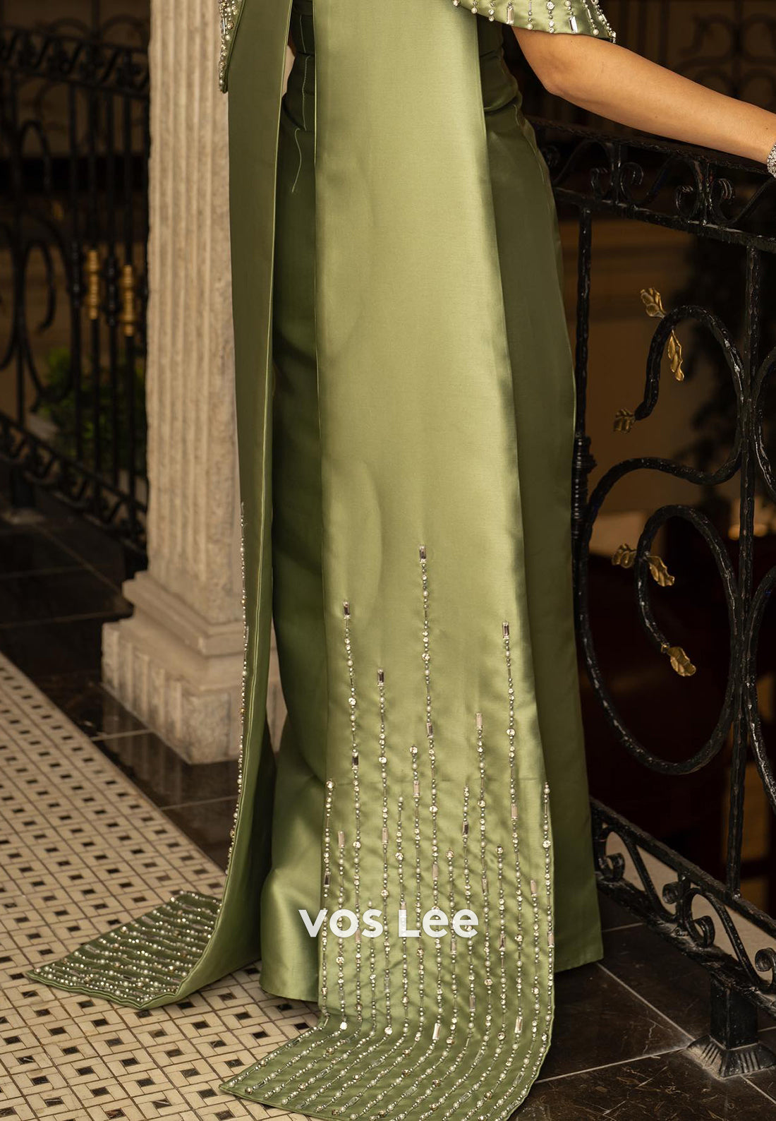 Sweetheart Rhinestone Beaded Embellished Sheath Floor-Length Evening Dresses