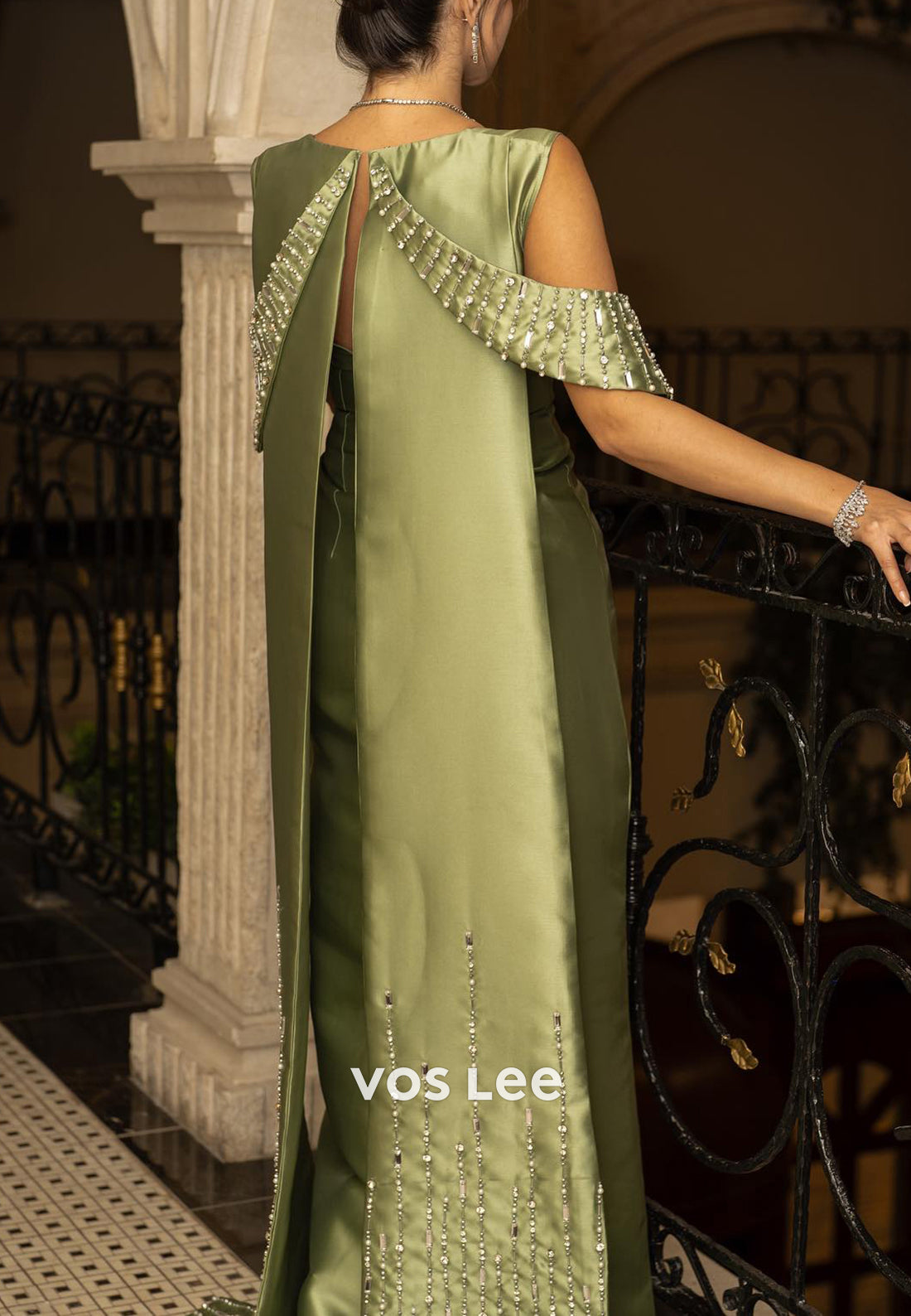Sweetheart Rhinestone Beaded Embellished Sheath Floor-Length Evening Dresses