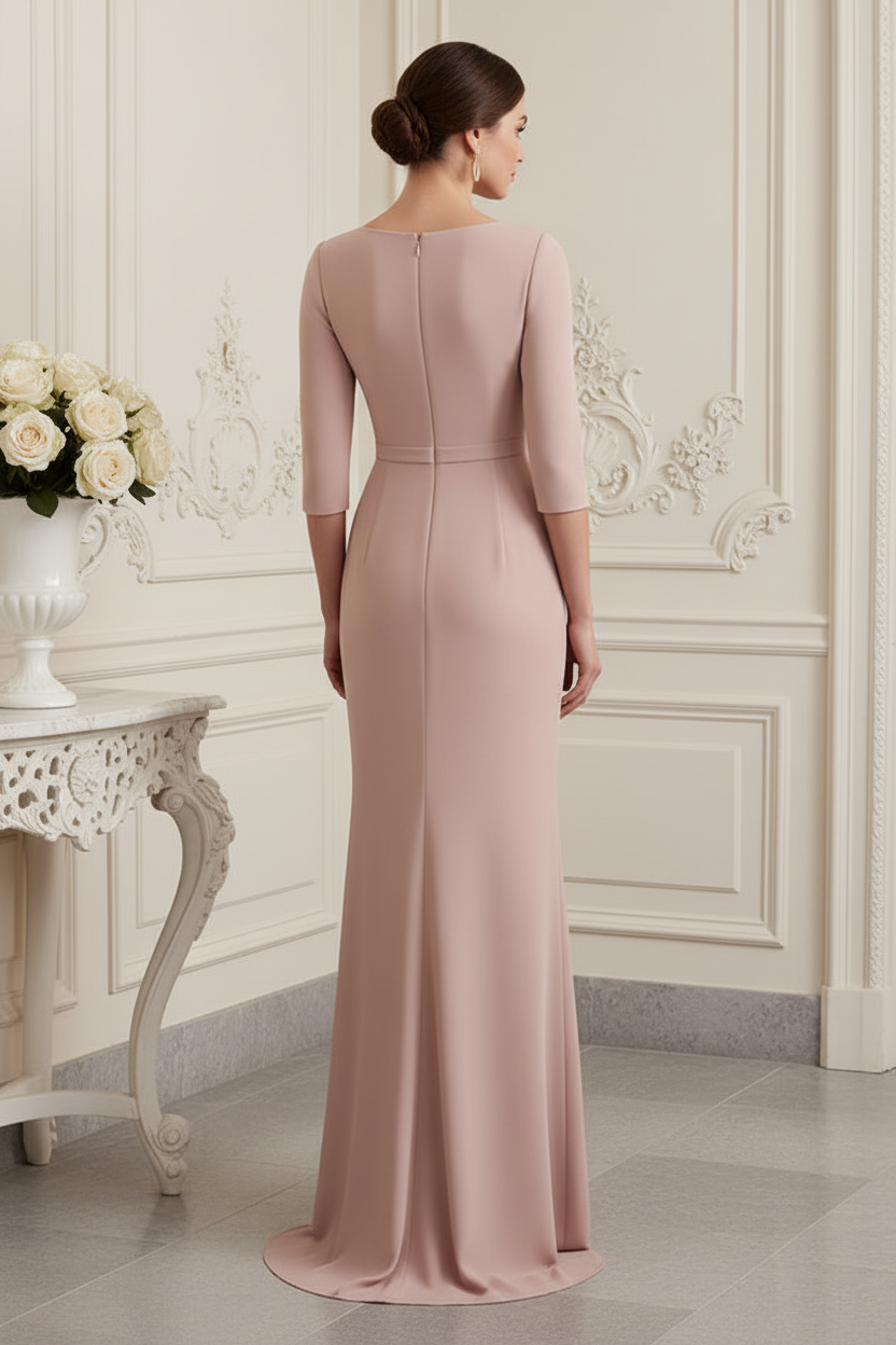 Simple Long Sleeves Mother of the Bride Dress