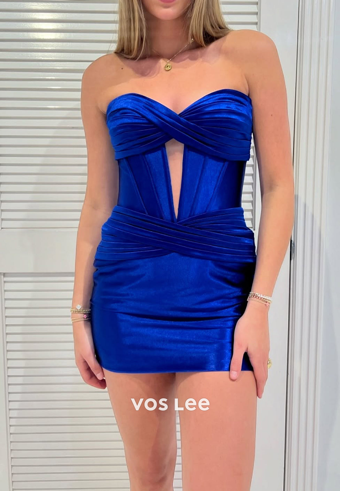 Gorgeous & Charming Strapless Sweetheart Pleated Mermaid Homecoming Dresses
