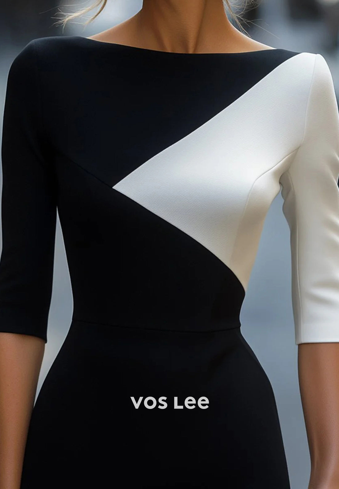 Sexy & Sleek Half Sleeve Bateau Neck Ruched Mermaid Wedding Guest Dresses Party Dresses