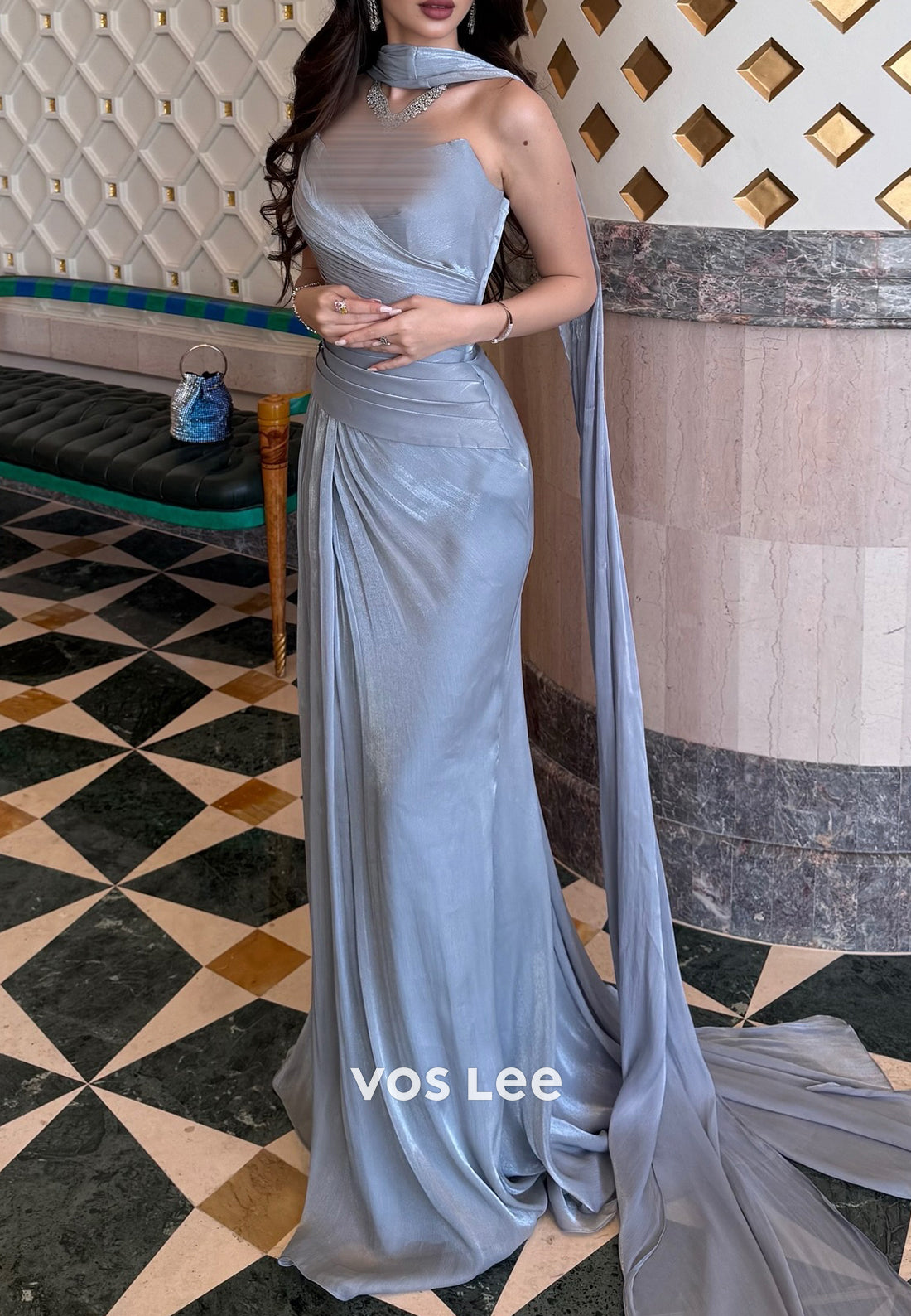 Sexy & Hot Strapless V Neck Floor-Length Mermaid Evening Dresses