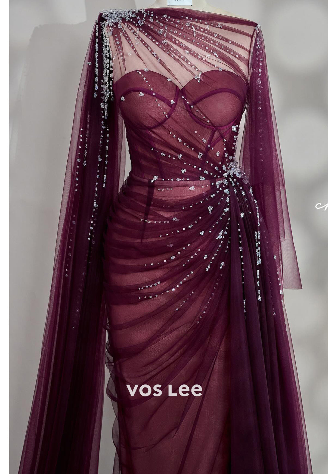 Glamorous & Dramatic Illusion Cutout Sweetheart Rhinestone Evening Dresses