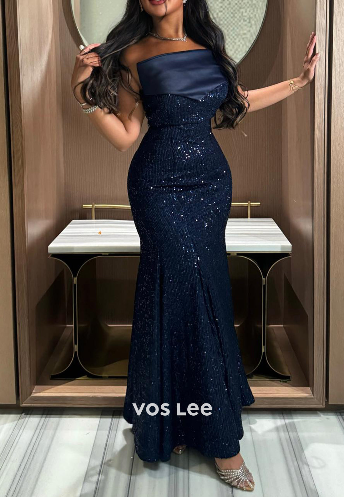 Gorgeous & Charming Tube Top Ankle-Length Pleated Mermaid Evening Dresses