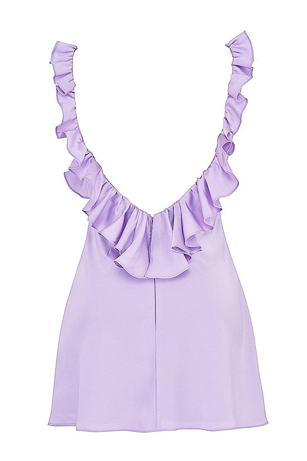 Pretty Sheath V Neck Yellow Short Homecoming Dress with Ruffles
