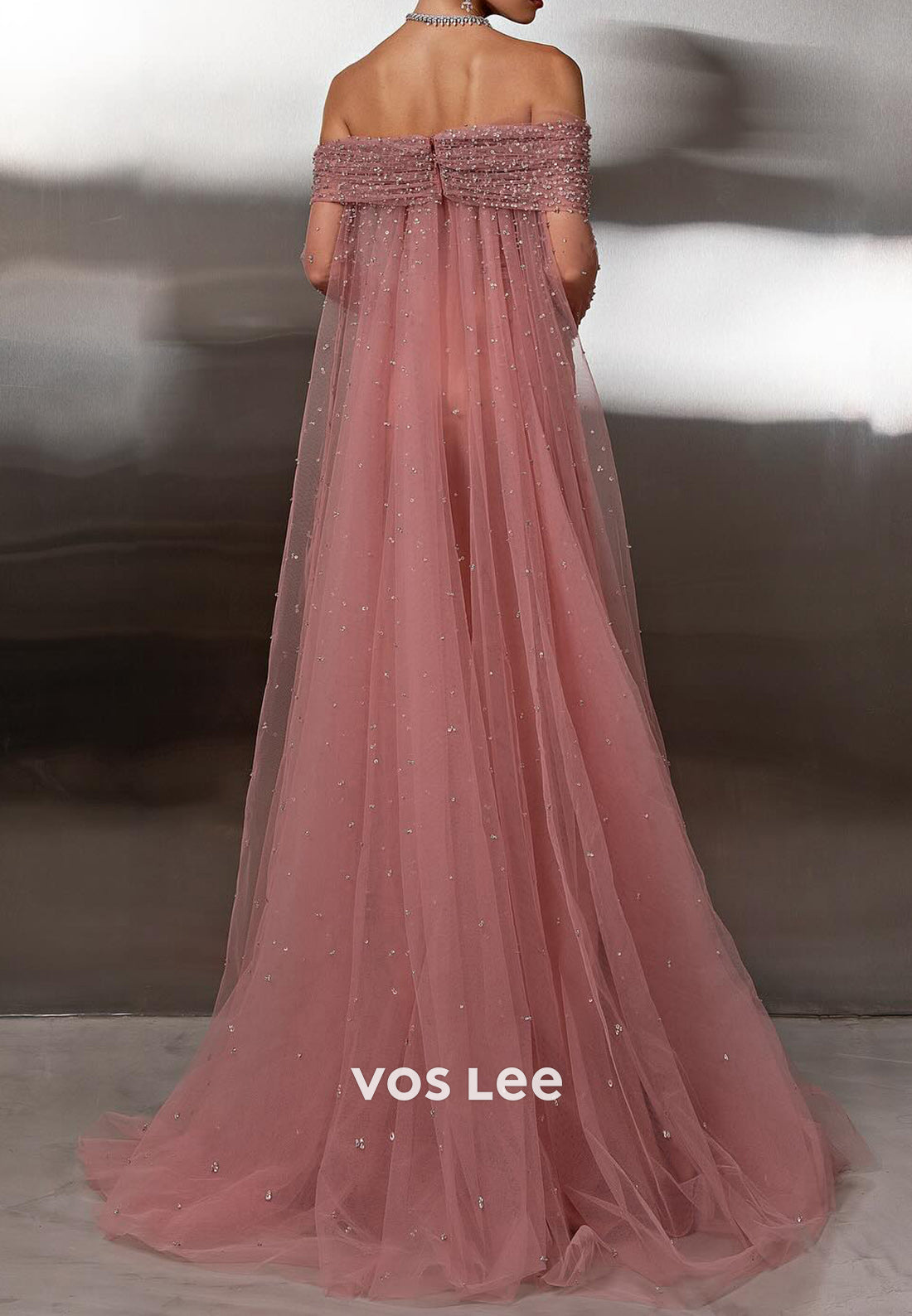 Chic & Modern Off the Shoulder Long Sleeve Sequins Mermaid Prom Dresses