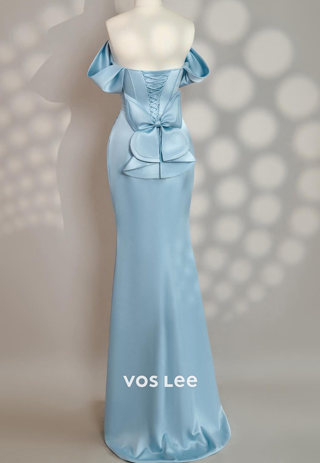 Classic Off the Shoulder Rhinestone Ruched Mermaid Evening Dresses with Train