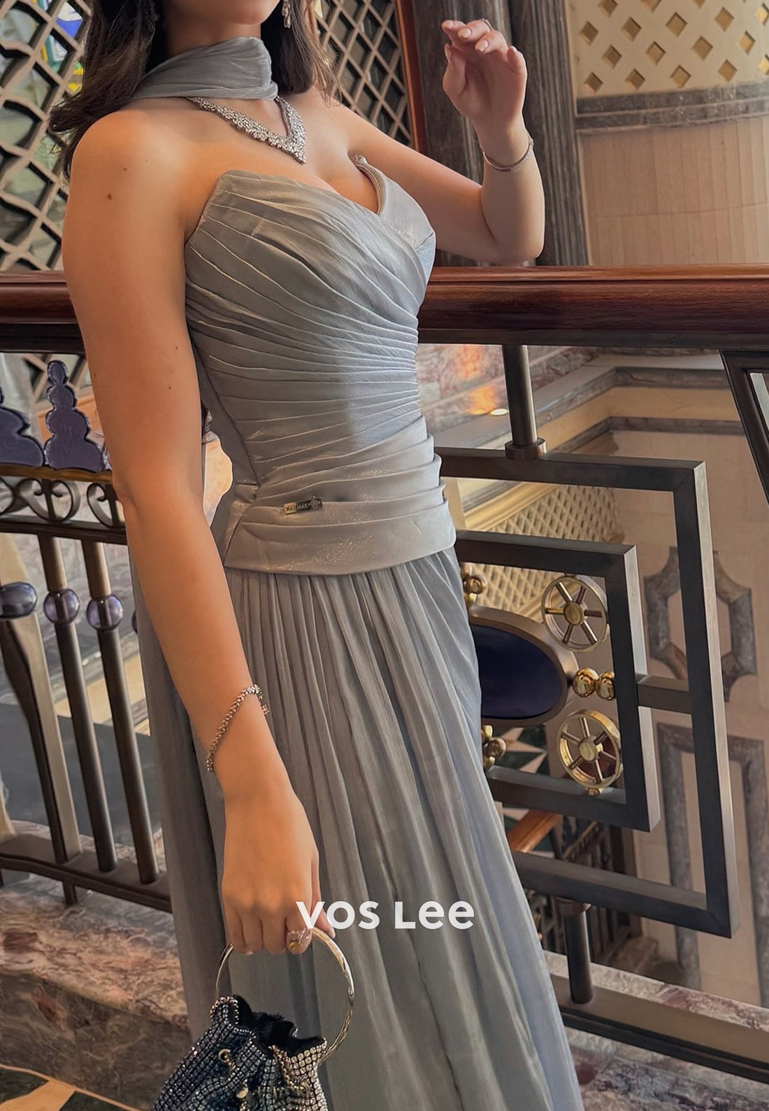 Sexy & Hot Strapless V Neck Floor-Length Mermaid Evening Dresses