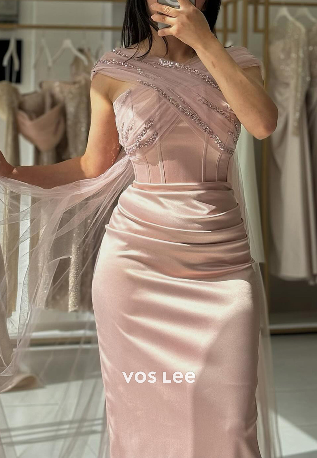 Elegant & Luxurious Criss-Cross Straps Floor-Length Mermaid Evening Dresses