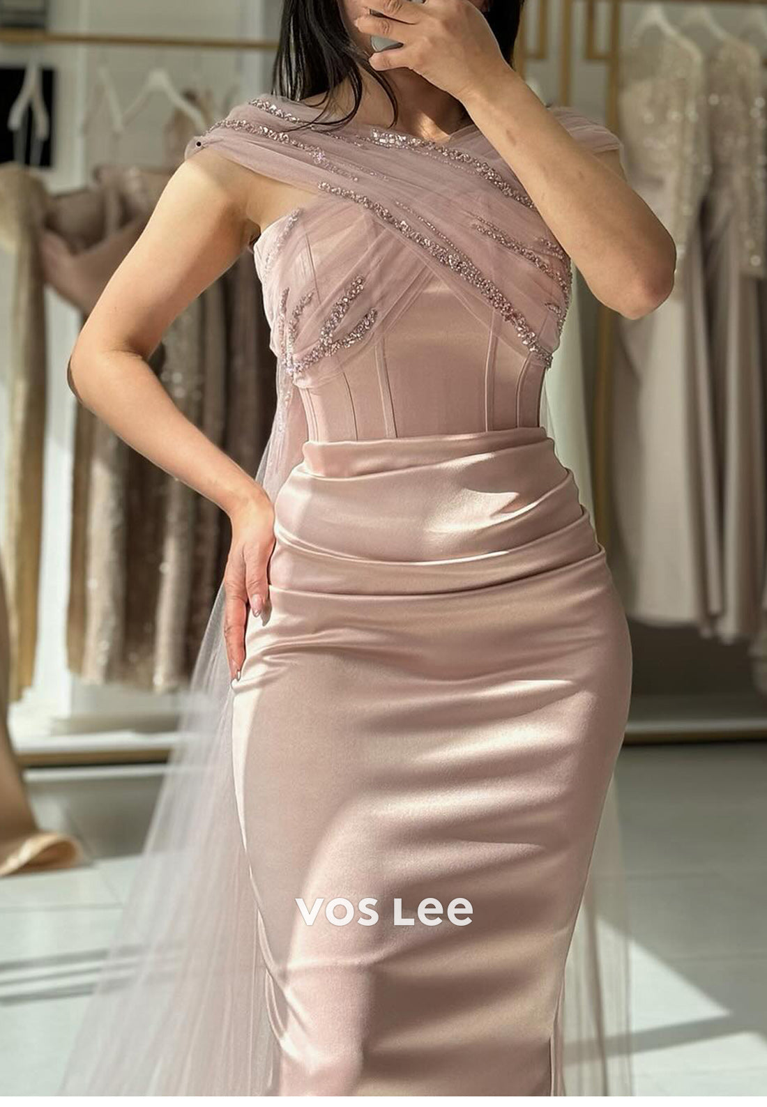 Elegant & Luxurious Criss-Cross Straps Floor-Length Mermaid Evening Dresses