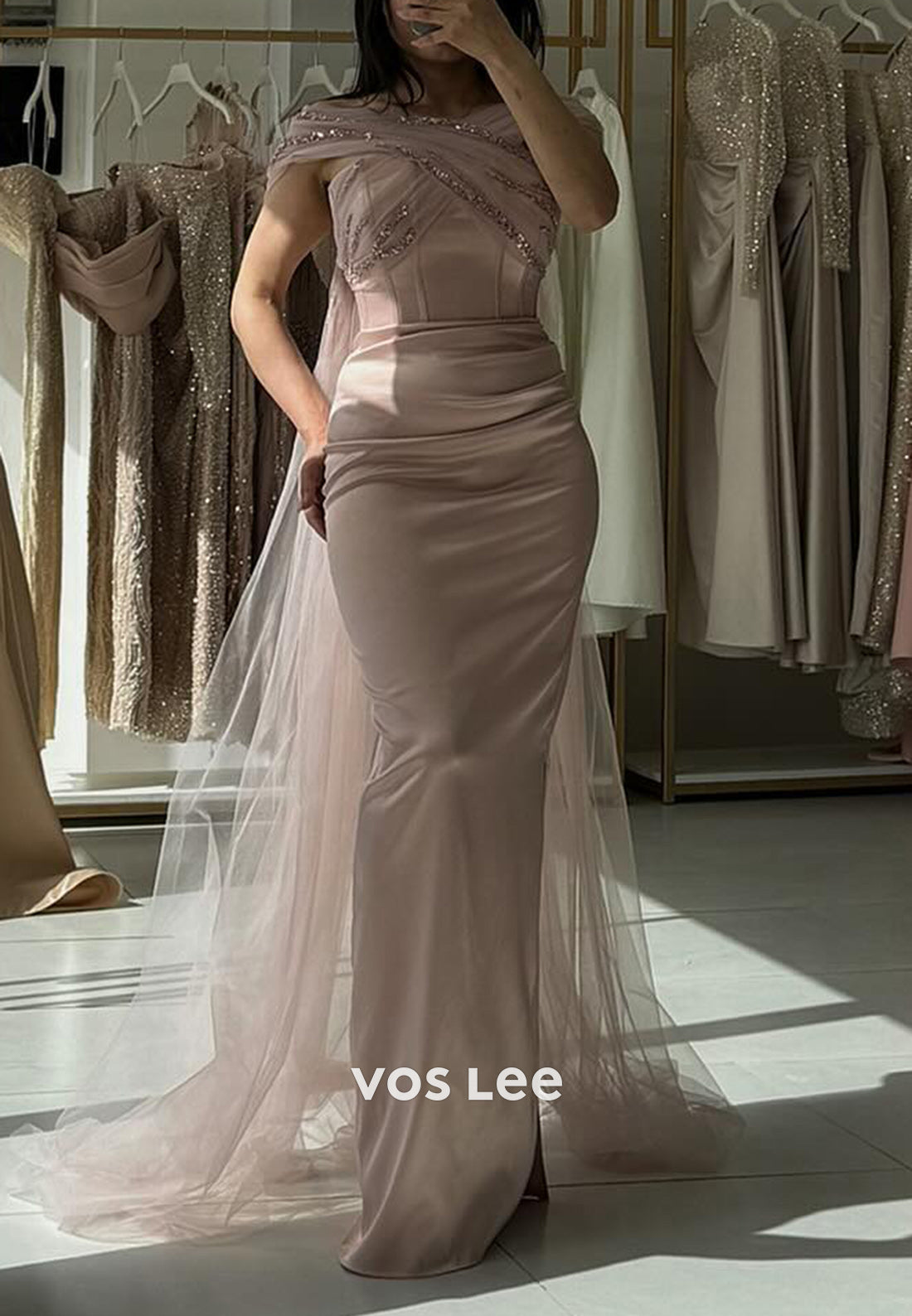 Elegant & Luxurious Criss-Cross Straps Floor-Length Mermaid Evening Dresses