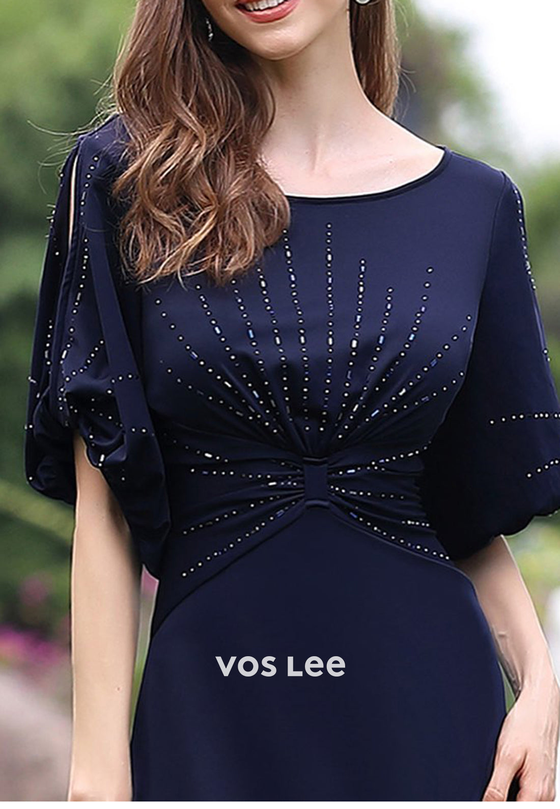 Simple Short Sleeve Scoop Sheath Floor-Length Mother of Bride Dresses