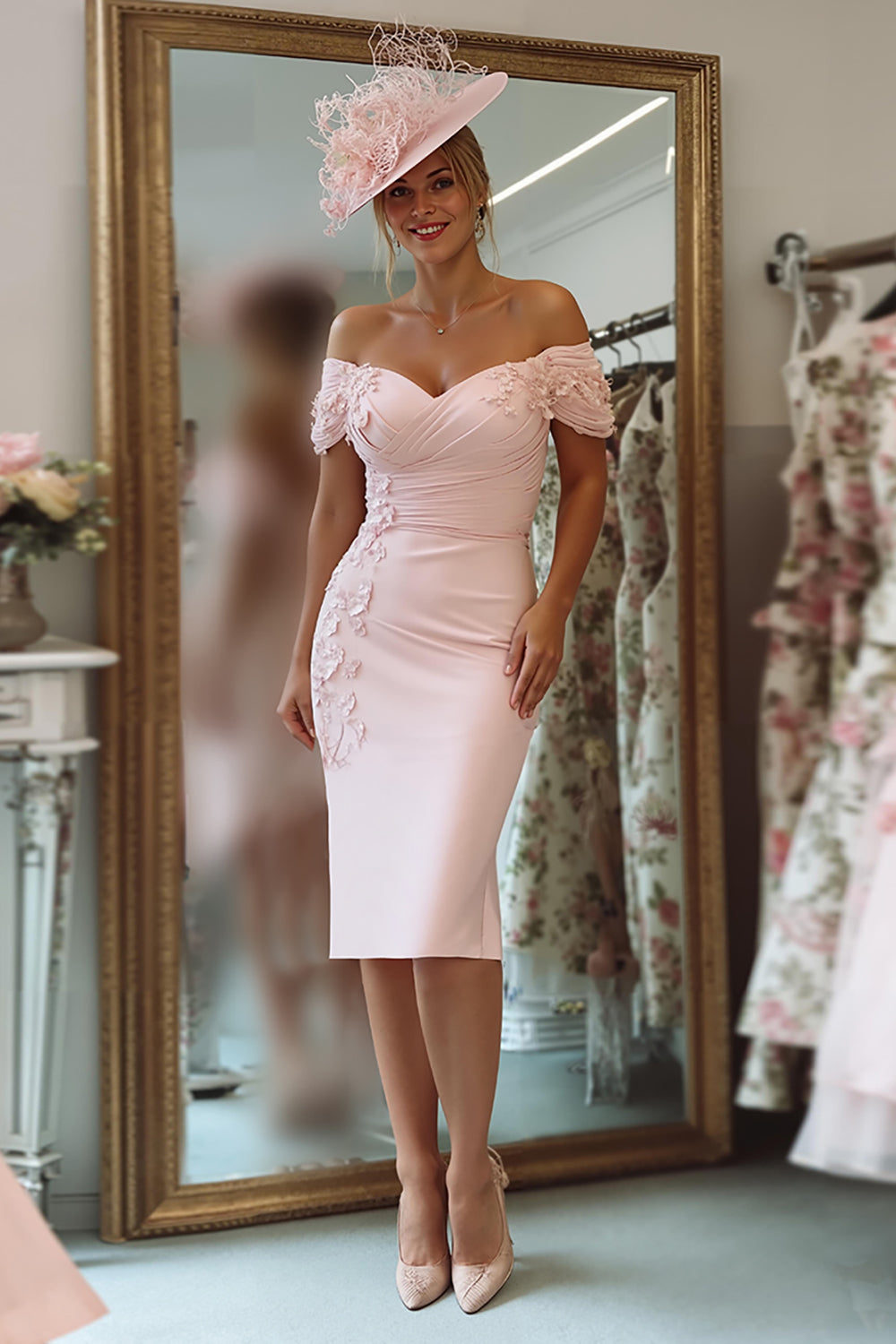strapless open back dress Ball Gown Organza Sweetheart Pink Quinceanera Dress main image 0