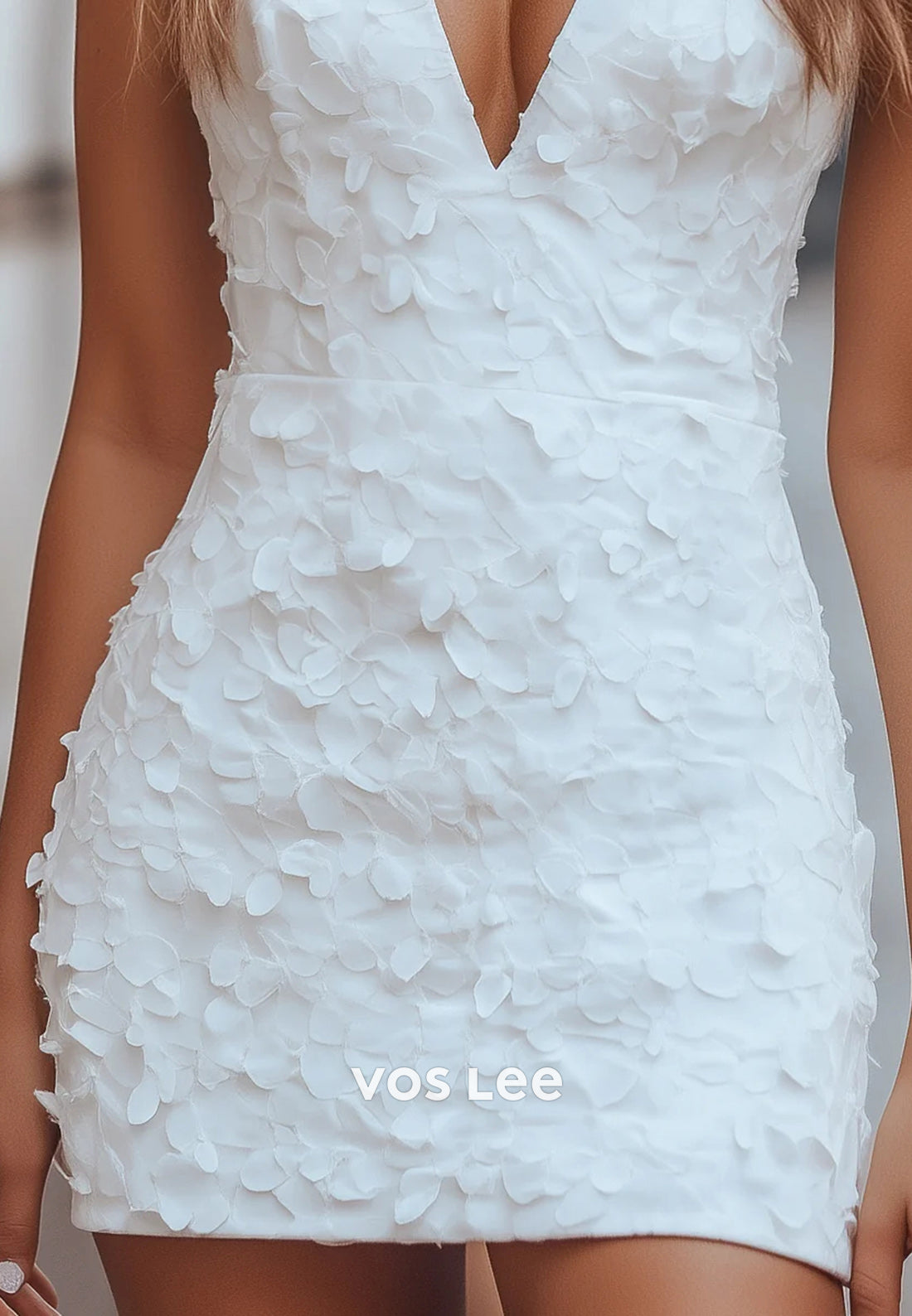 Mini & Short V Neck Appliqued Sexy and Sleek Mermaid Wedding Guest Dresses Party Dresses