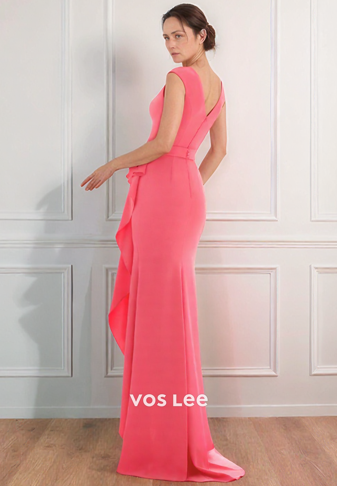 Elegant & Luxurious Scoop Mermaid Long Mother of Bride Dresses with High Split
