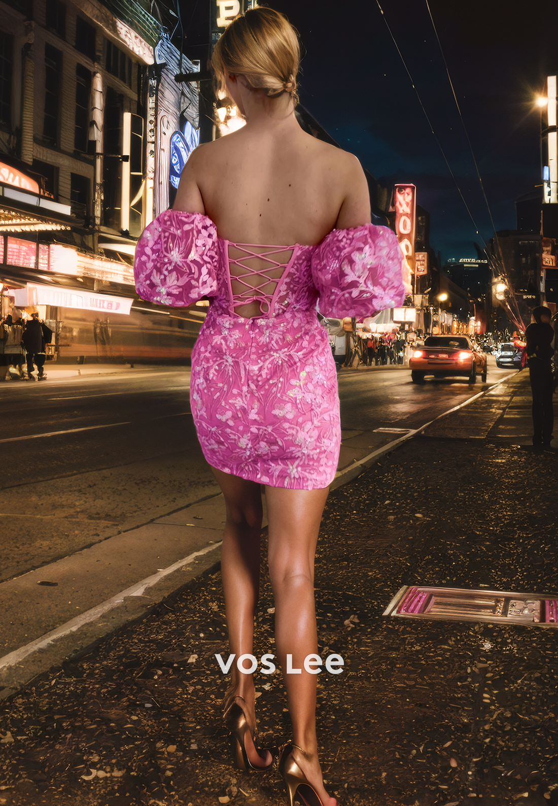 Pretty Sweetheart Lace Mini Homecoming Dress Off-Shoulder Corset Back Cocktail Dresses