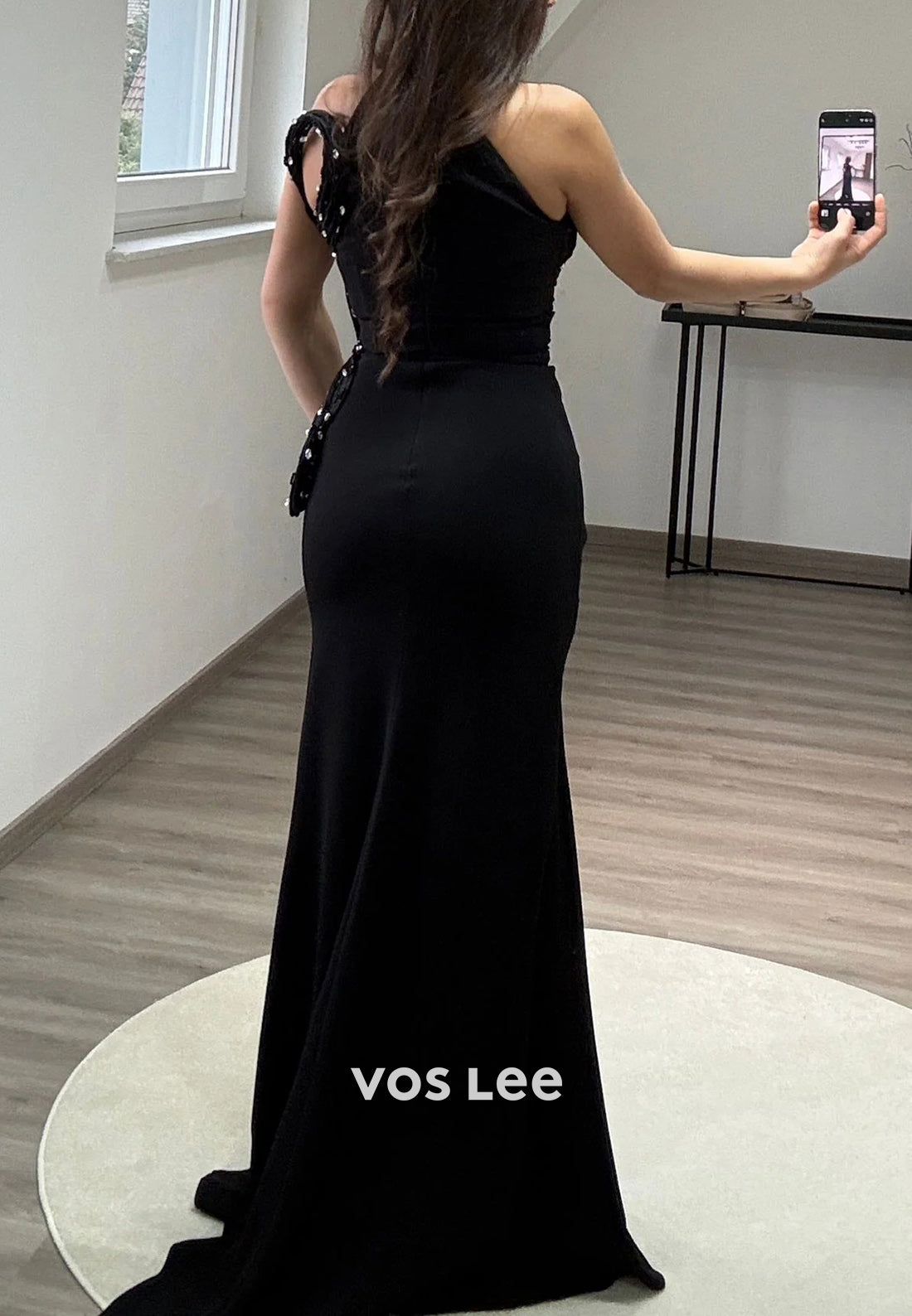 Classic & Timeless Halter Floral Embossed Mermaid Evening Dresses with Slit