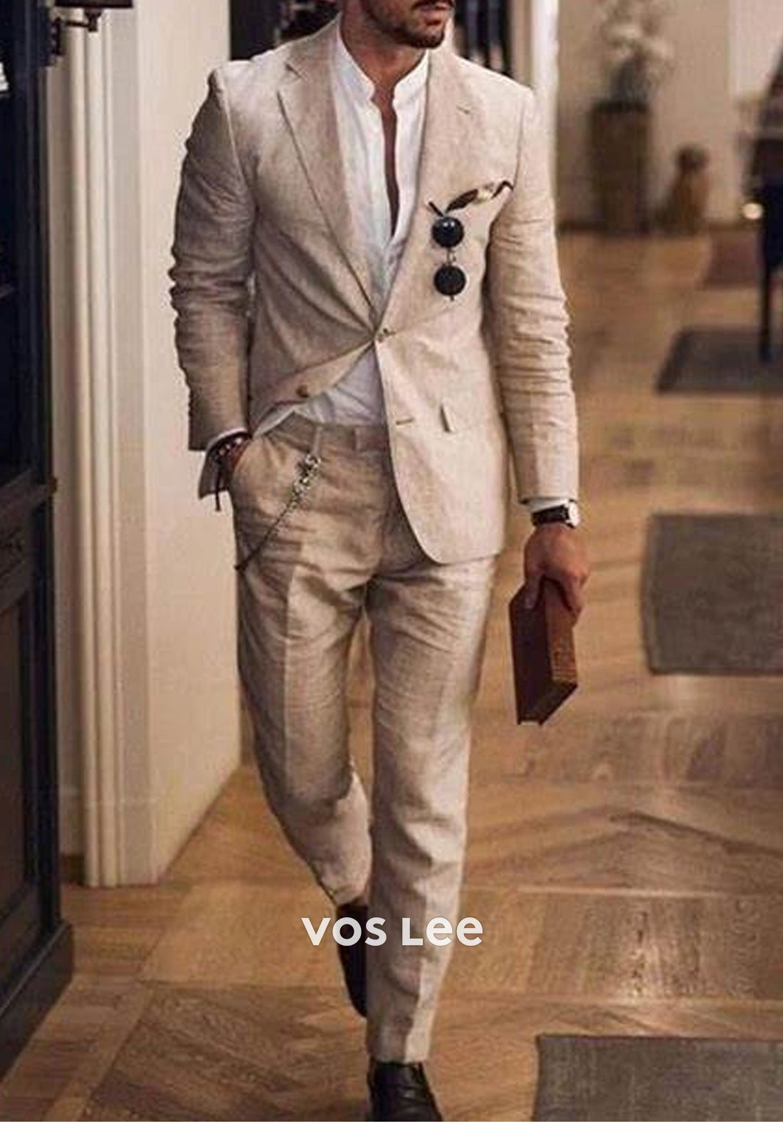 Men's Slim Fit Suits Dinner Party Wear Suits Groomsmen Wedding Wear Suit Coat Pant Suits For Mens
