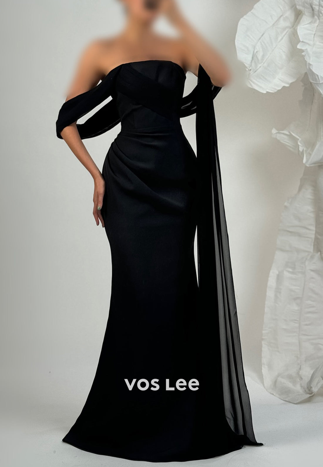 Gorgeous & Charming One Shoulder Pleated Floor-Length Mermaid Prom Dresses