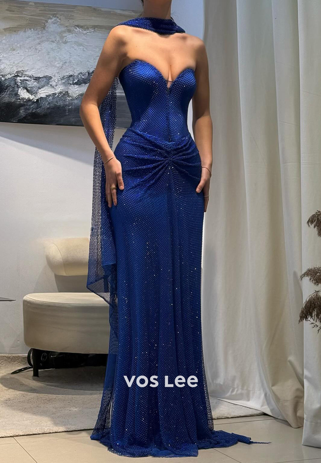 Classic & Simple Sweetheart Floor-Length Pleated Mermaid Evening Dresses Party Dresses