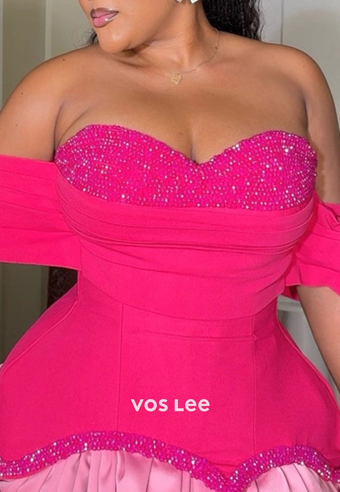 A-Line Off the Shoulder Beaded Embellished Homecoming Dresses