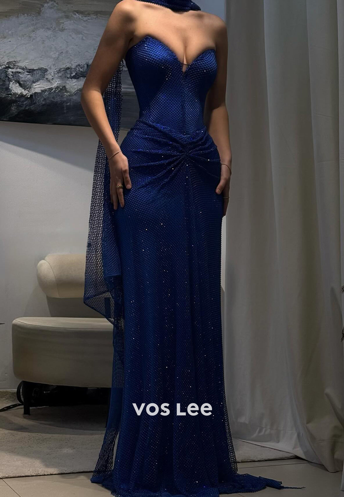 Classic & Simple Sweetheart Floor-Length Pleated Mermaid Evening Dresses Party Dresses