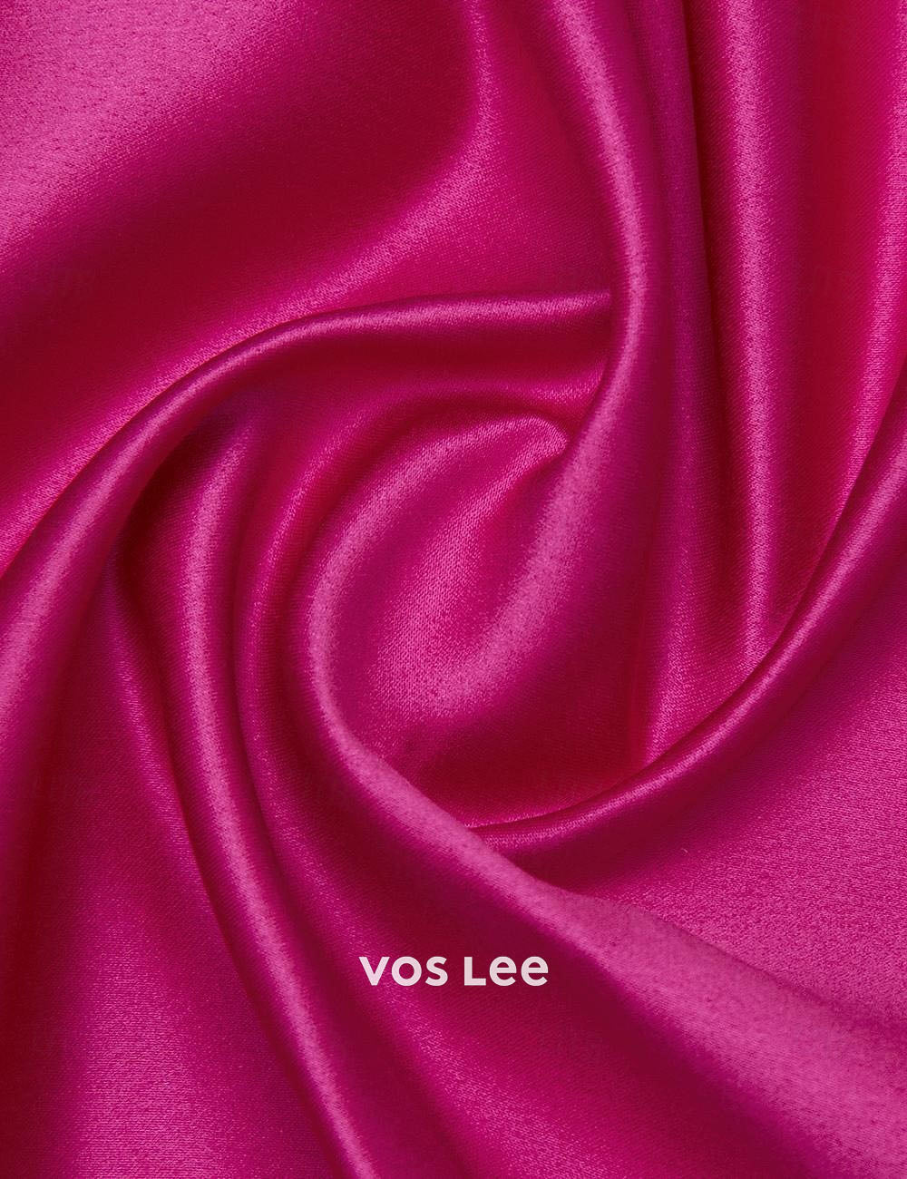 Fuchsia Floral Print A-Line Gown – Satin Collared Formal Dress with 3D Flower Detail
