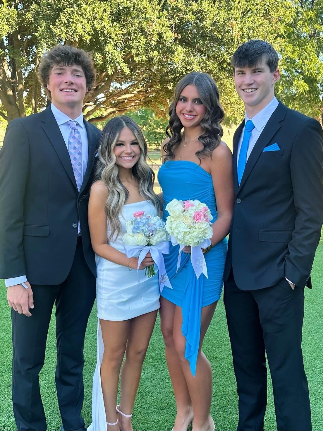 Cute Sheath Strapless Blue Short Homecoming Dress with Ruched