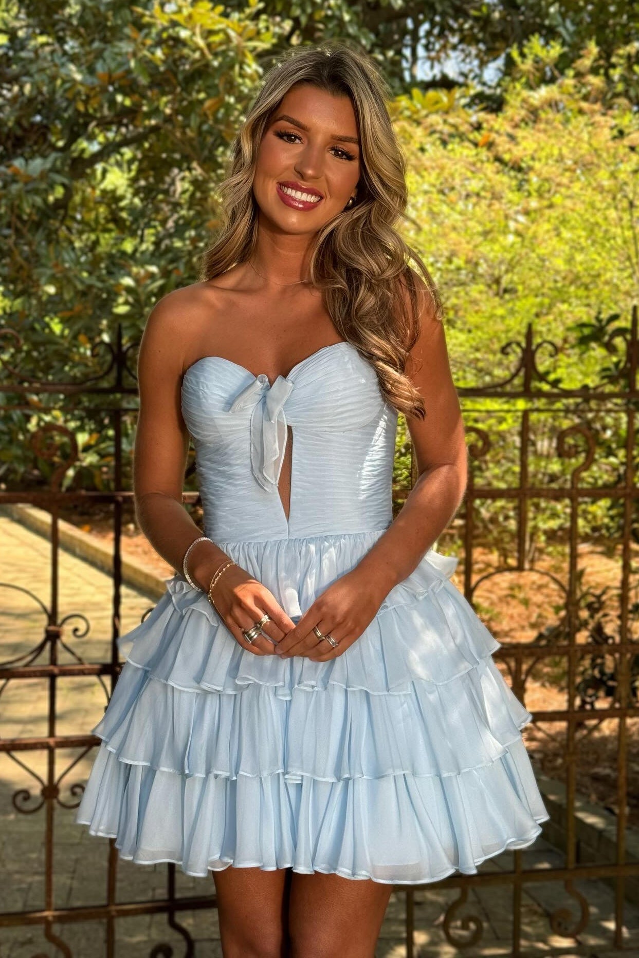 Gorgeous A Line Sweetheart Hot Pink Short Homecoming Dress with Ruffles