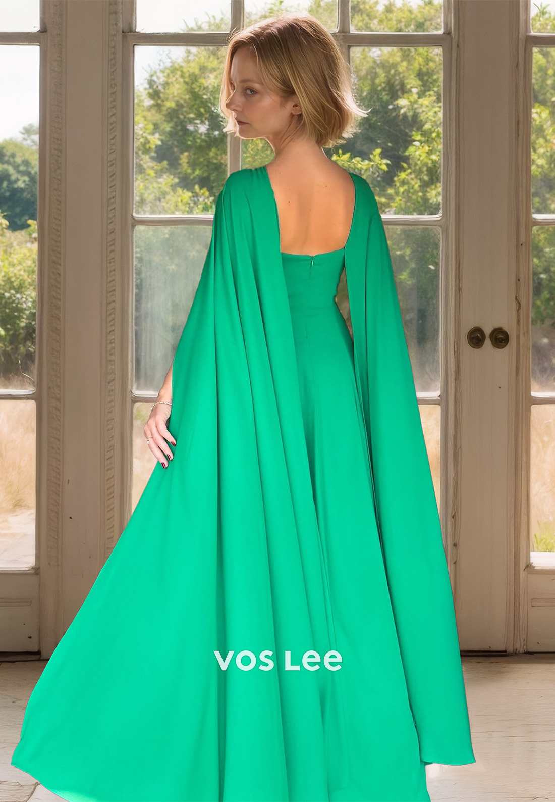 Modest Sheath Halter Back Zipper Dark Green Satin Mother of the Formal Dress