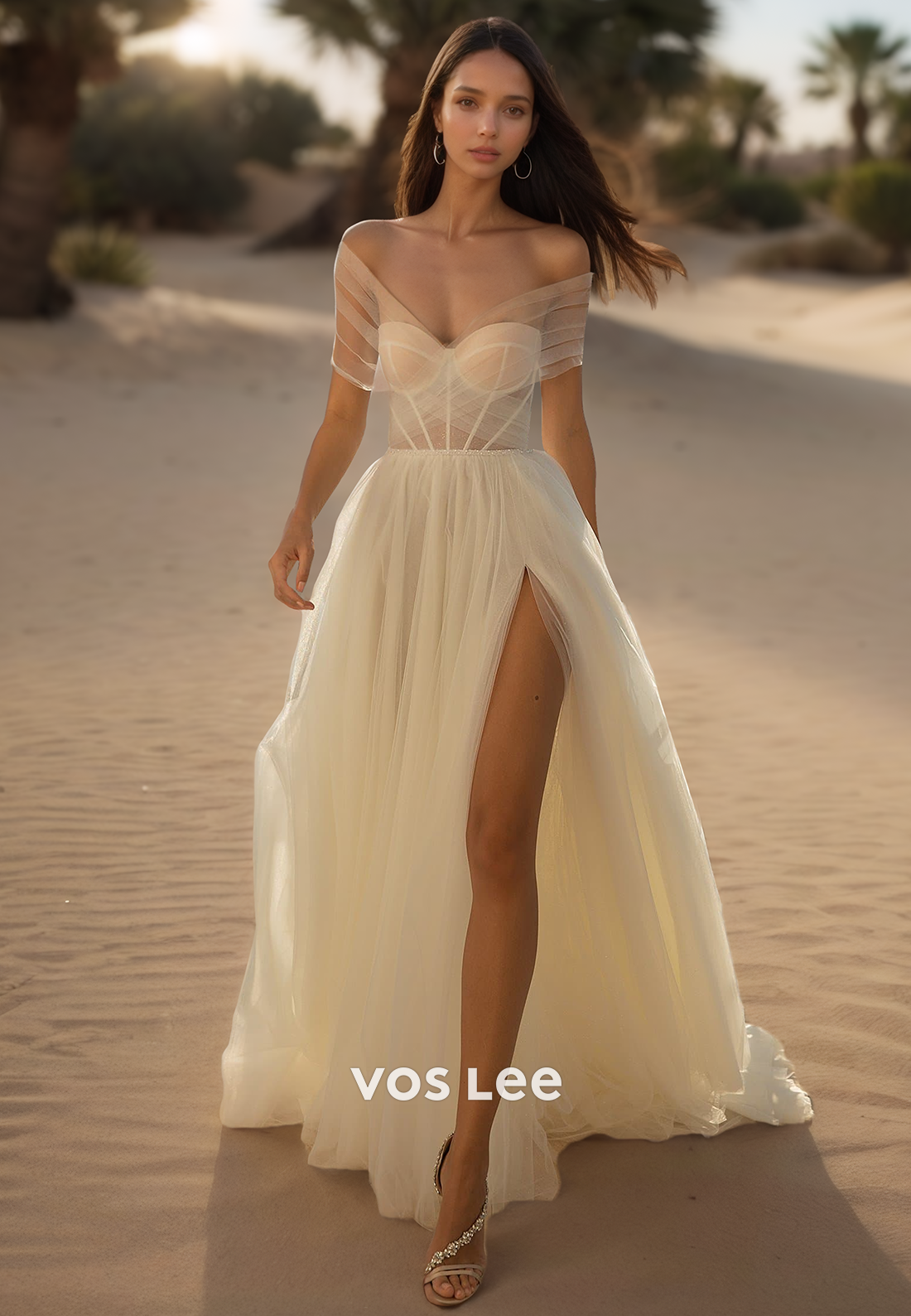 Sexy & Hot Illusion Cutout Sweetheart Wedding Dresses with High Slit