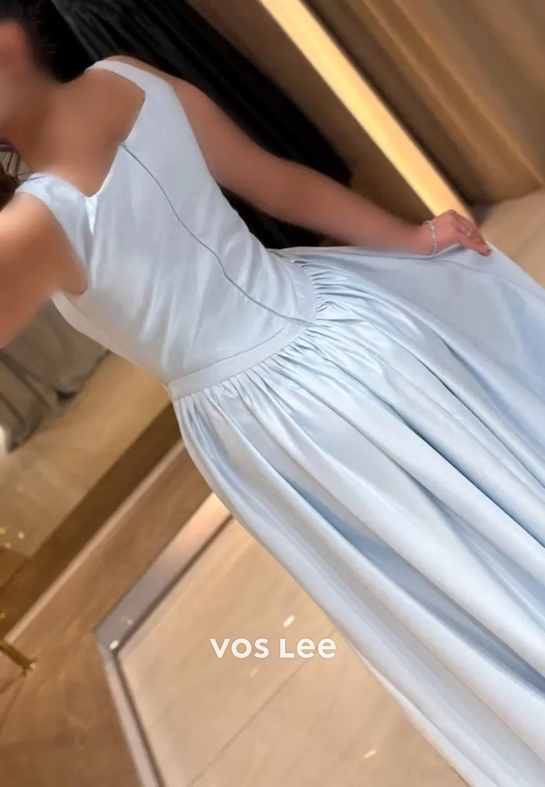 Classic & Timeless Empire Waist A-Line Square Floor-Length Evening Dresses