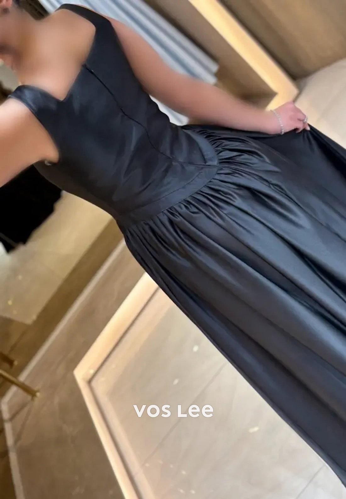 Classic & Timeless Empire Waist A-Line Square Floor-Length Evening Dresses