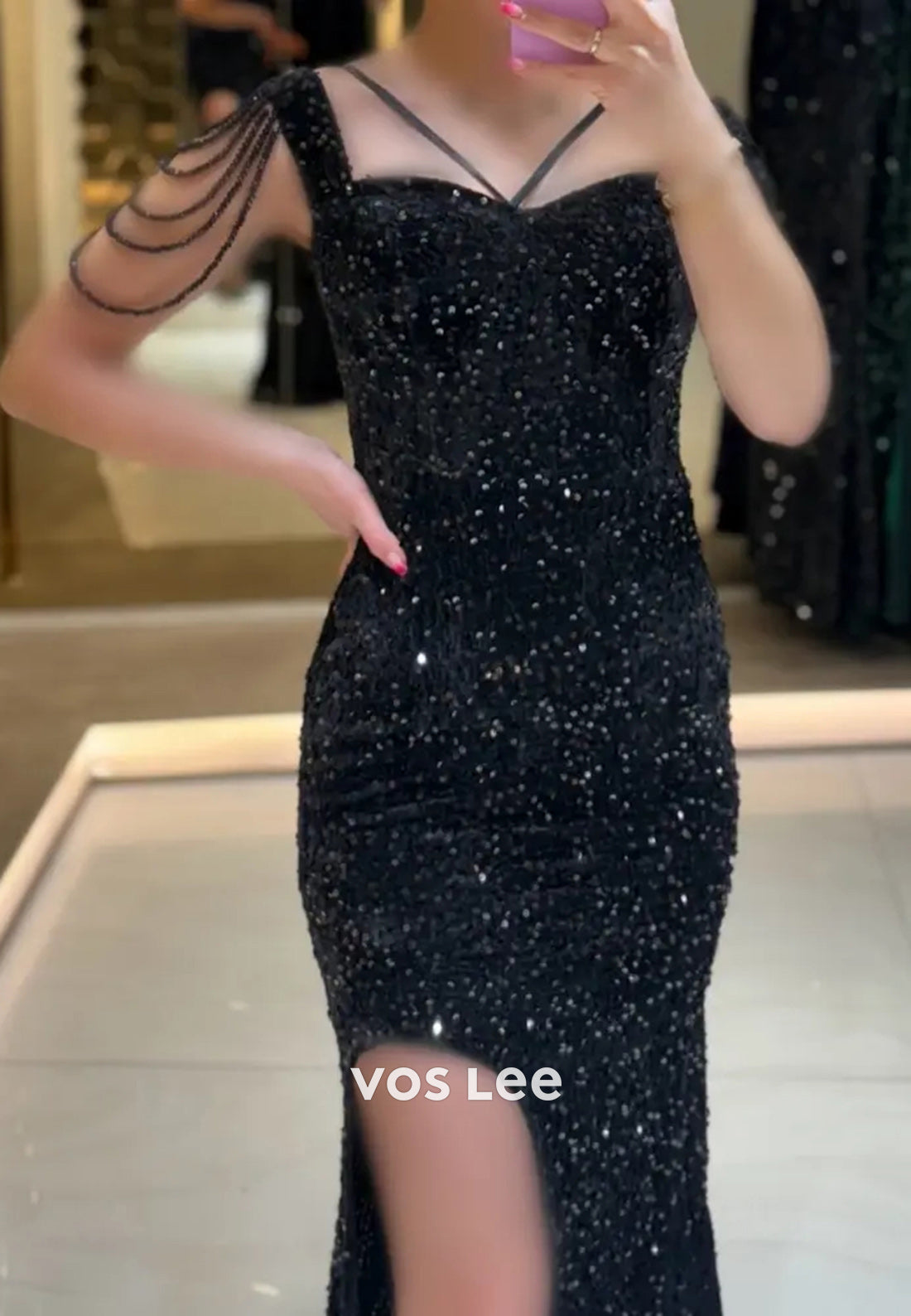 Glamorous & Dramatic Sweetheart Beaded Mermaid Evening Dresses with Side Split