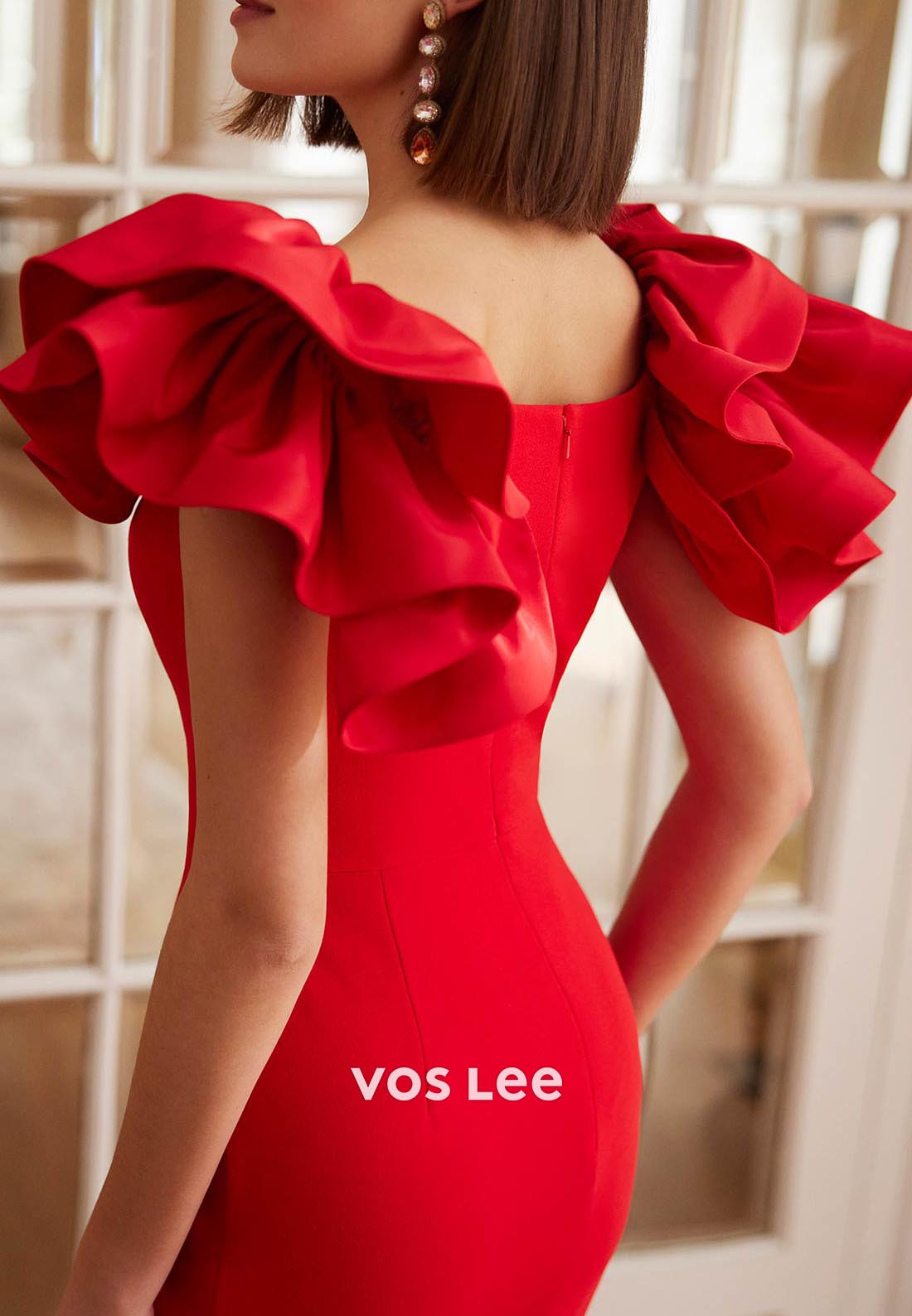 Elegant & Luxurious Scoop Ruched Mermaid Mother of Bride Dresses with Sweep Train
