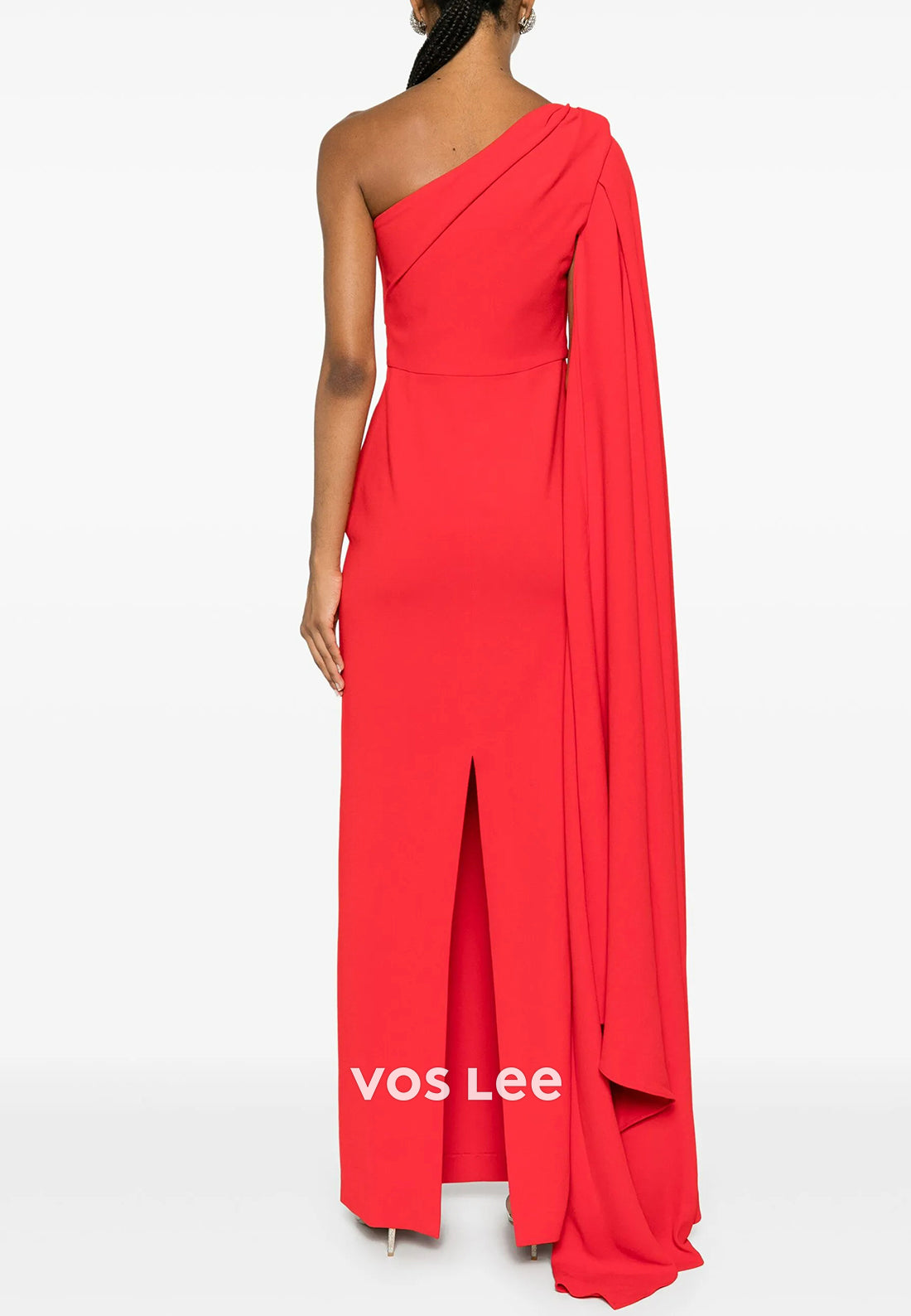 One Shoulder Floor-Length Pleated Sheath Mother of Bride Dresses