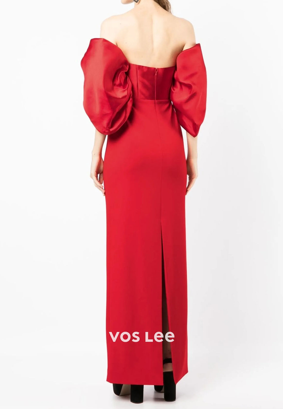 Short Sleeve Off the Shoulder Ankle-Length Sheath Mother of Bride Dresses