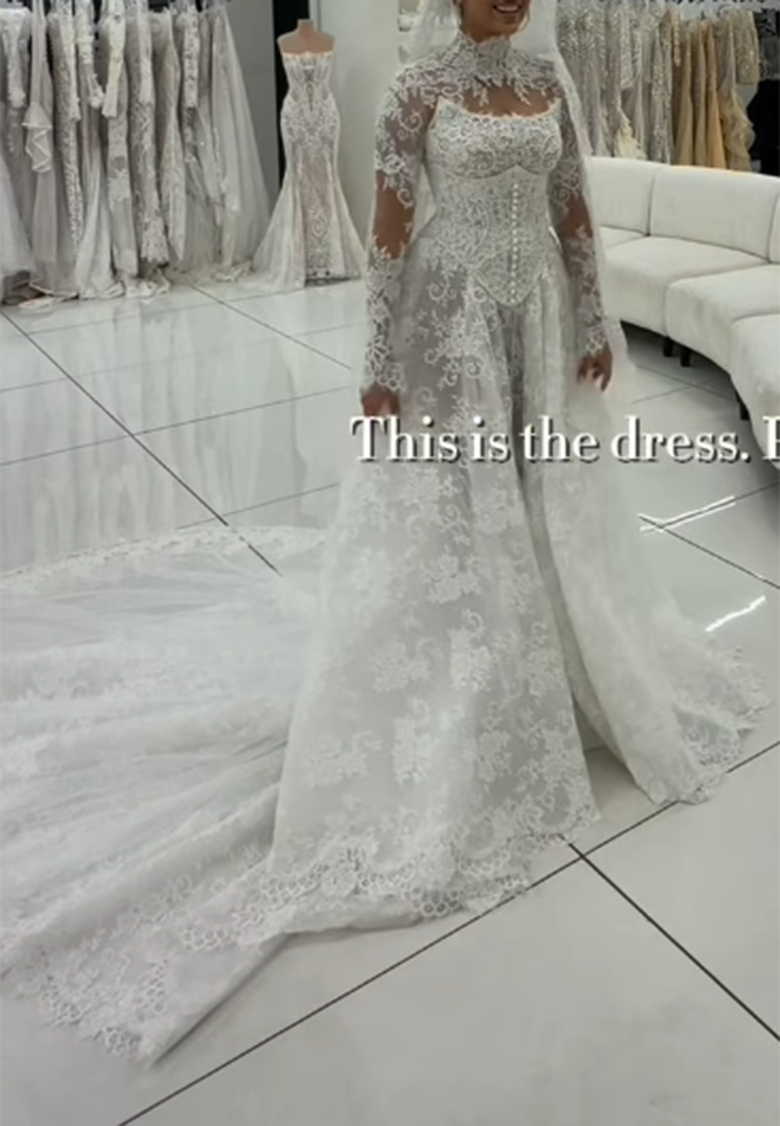 Convertible Ruched Mermaid Wedding Dress with Topper