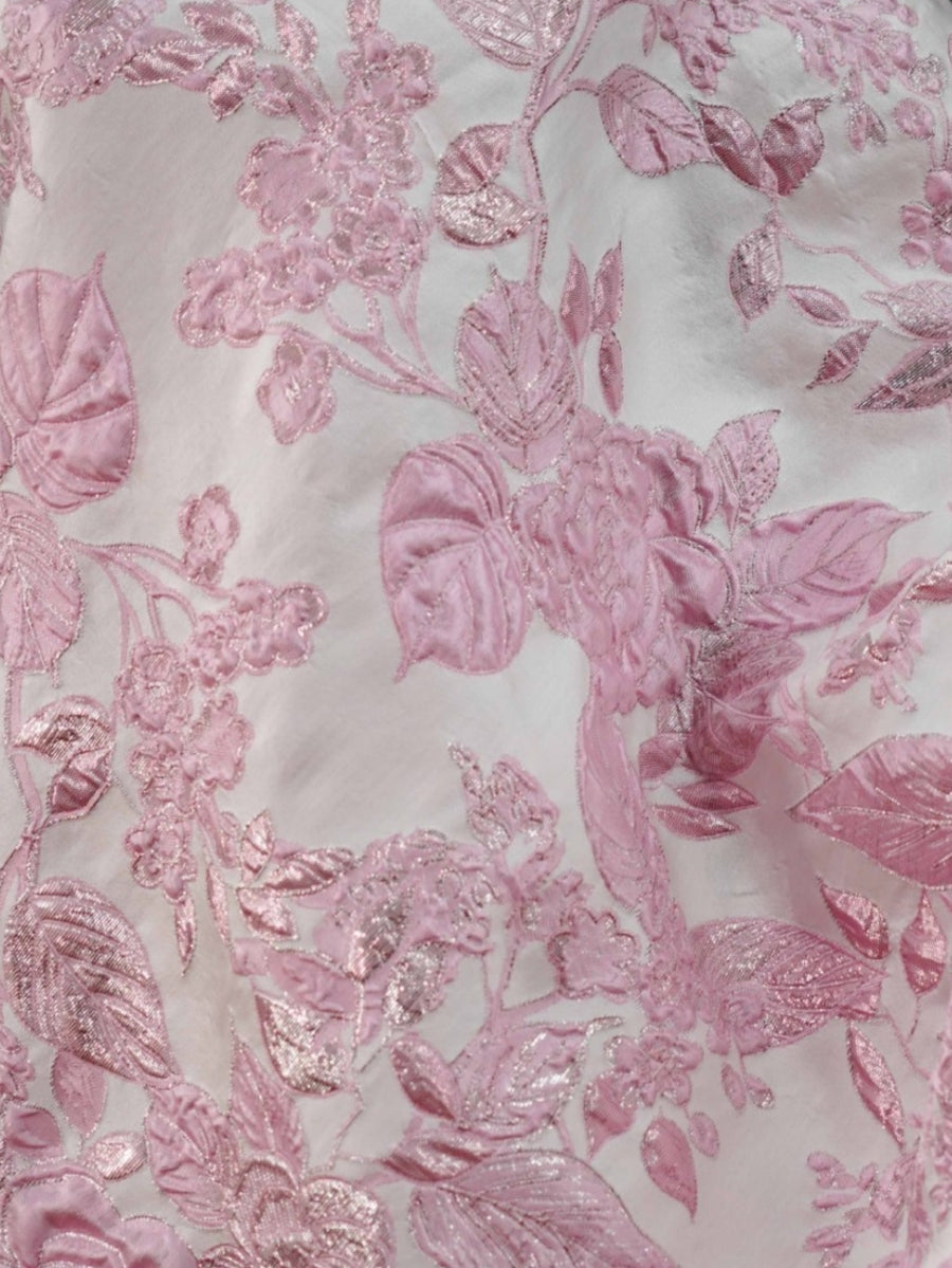 One-Shoulder Floral A-Line Midi Dress