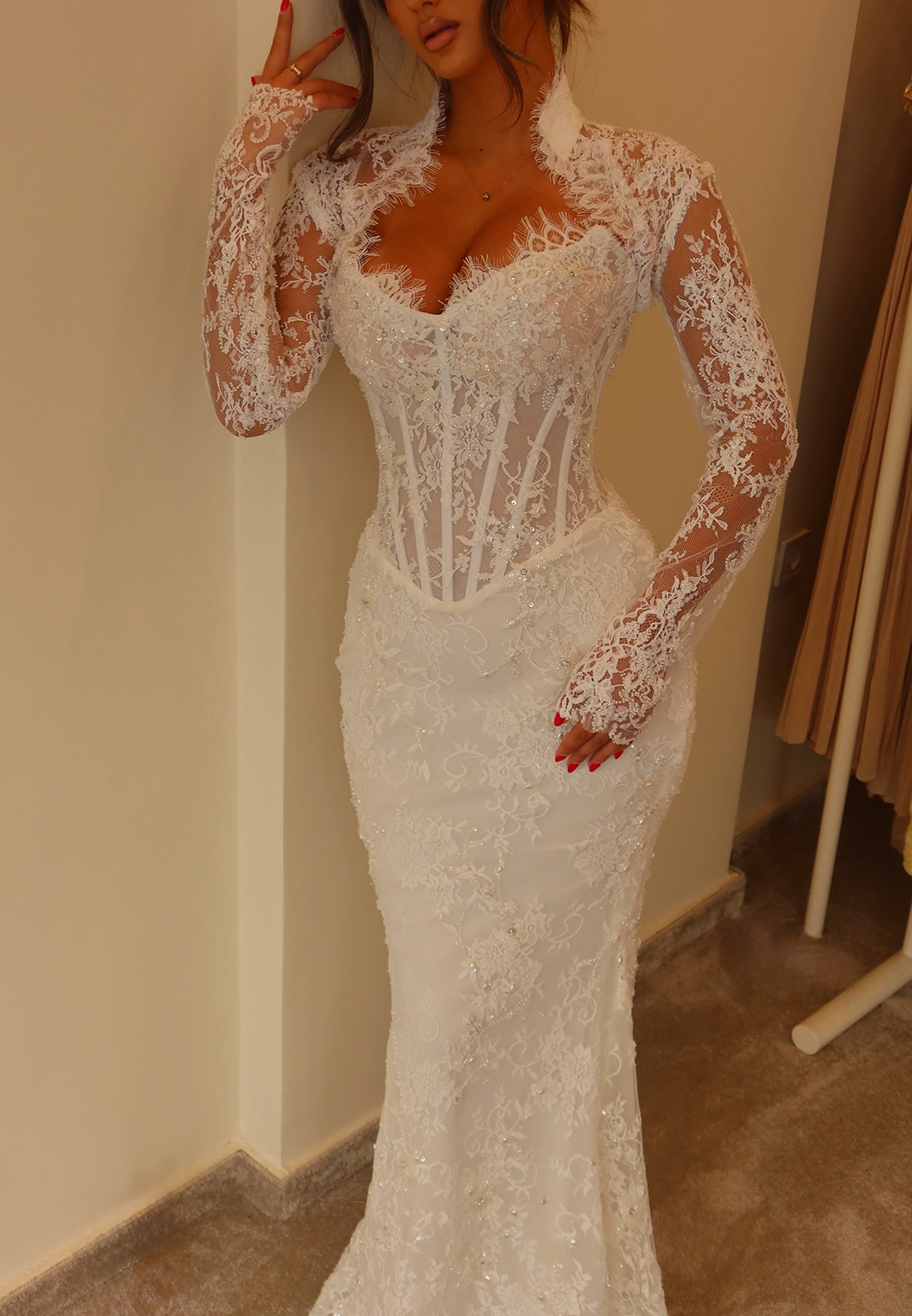 Lace Corset Mermaid Wedding Dress